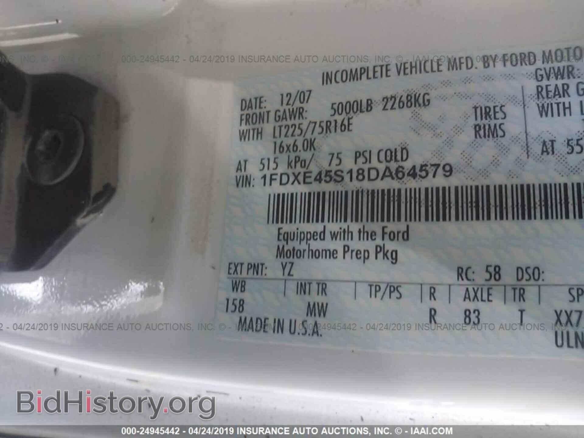 2008 FORD ECONOLINE - VIN: 1FDXE45S18DA64579 - Фото 9