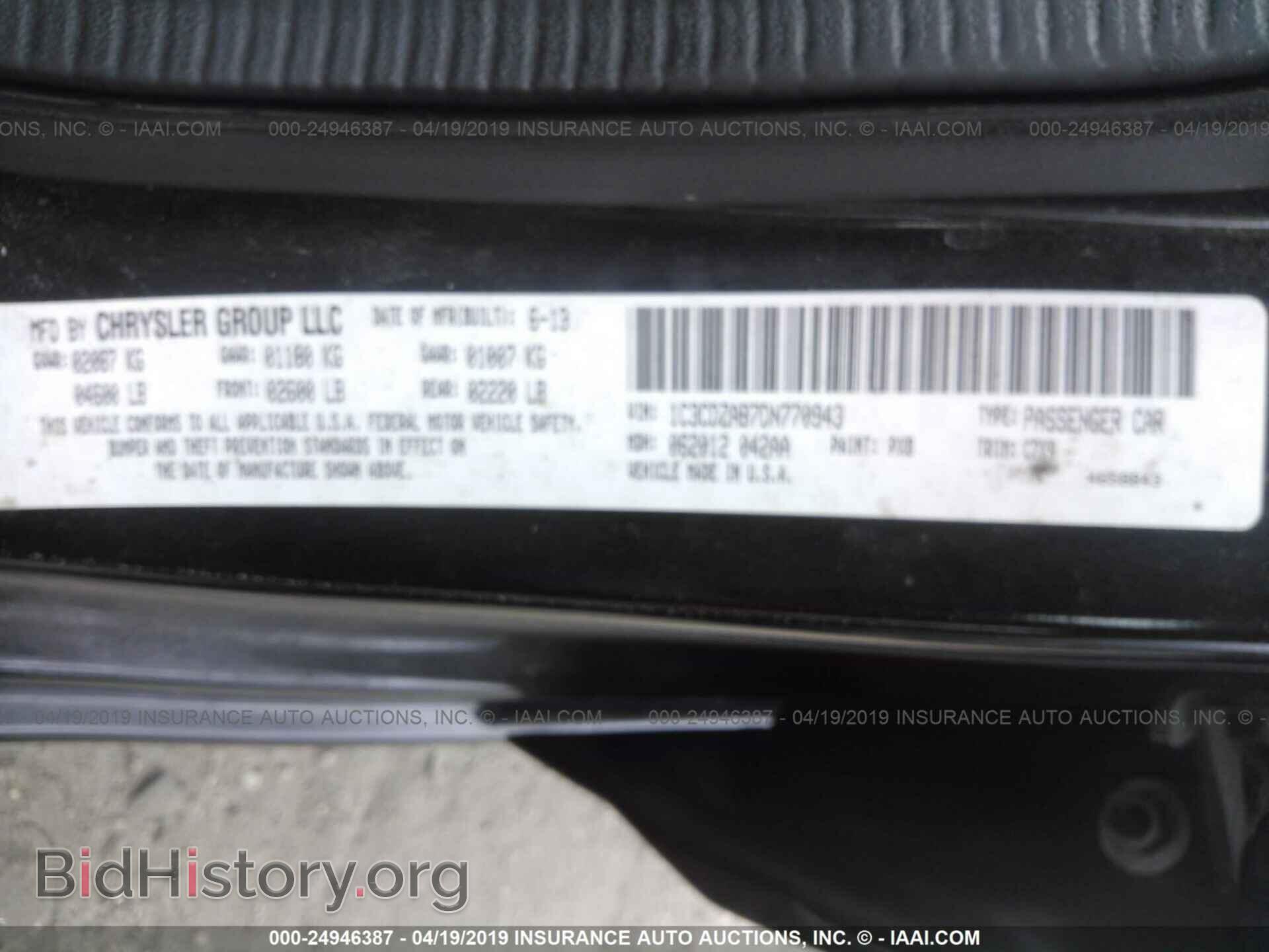 2013 DODGE AVENGER - VIN: 1C3CDZAB7DN770943 - Фото 9