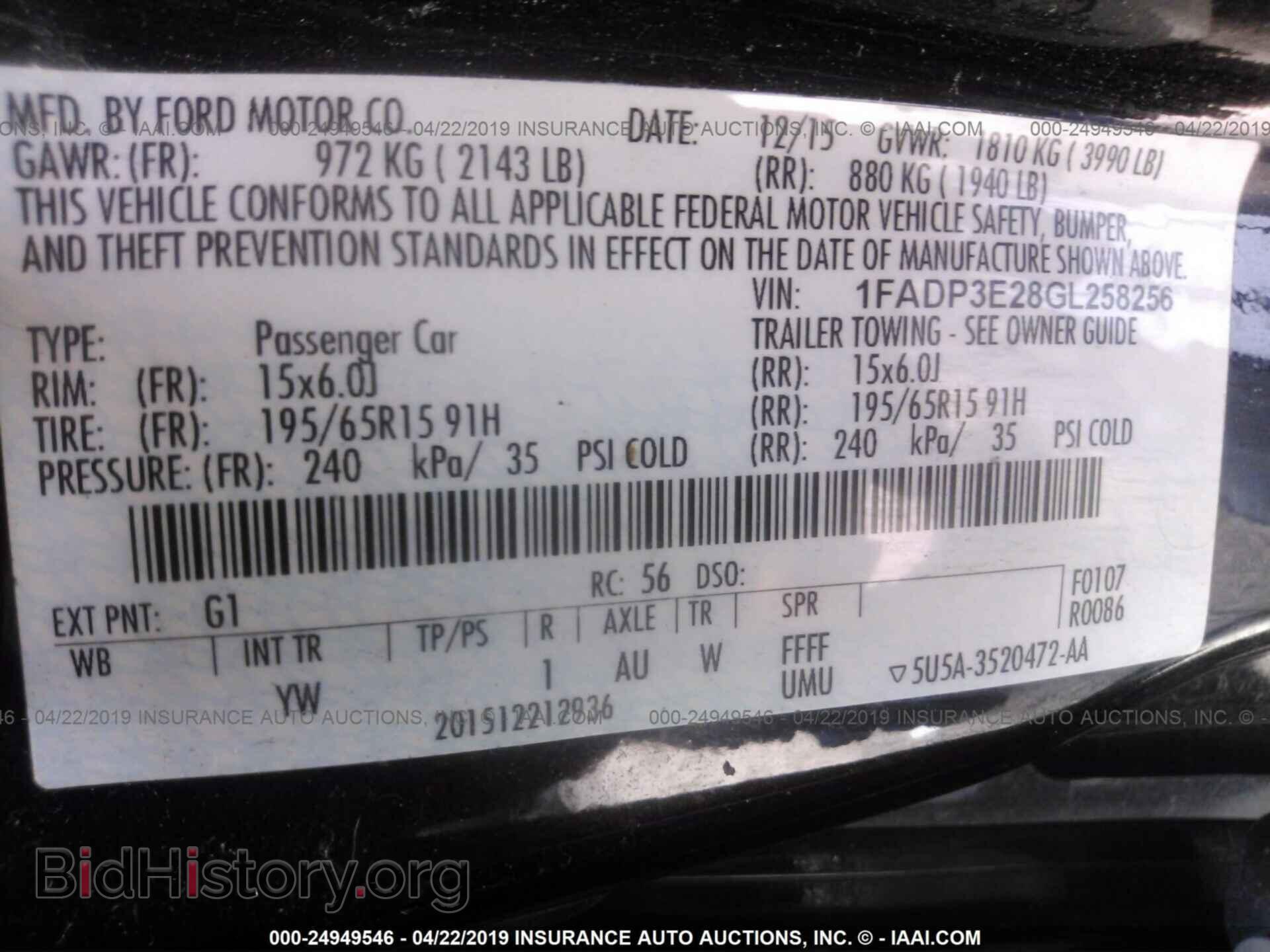 2016 FORD FOCUS - VIN: 1FADP3E28GL258256 - Photo 9