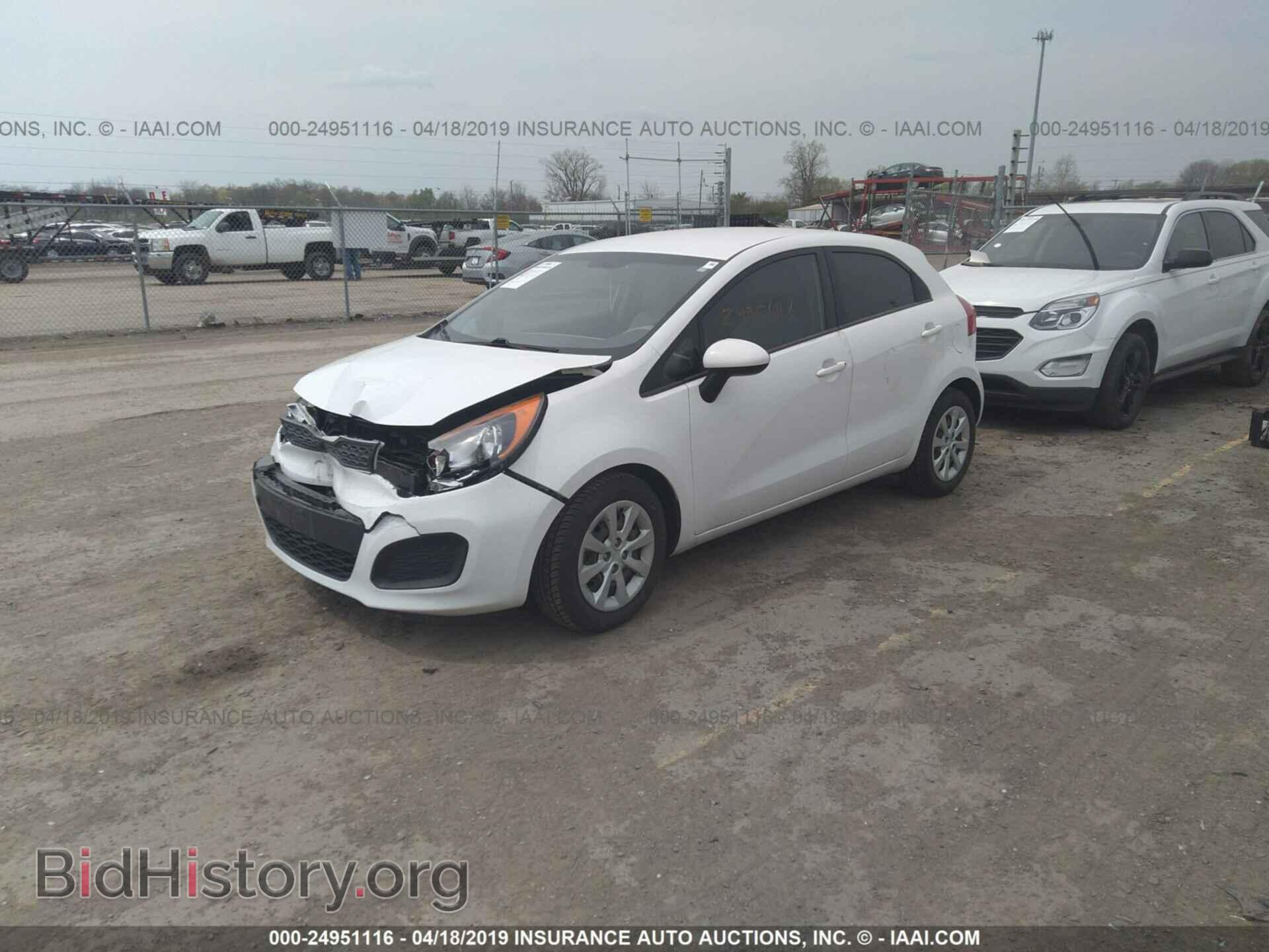 2012 KIA RIO - VIN: KNADM5A34C6038986 - Фото 2