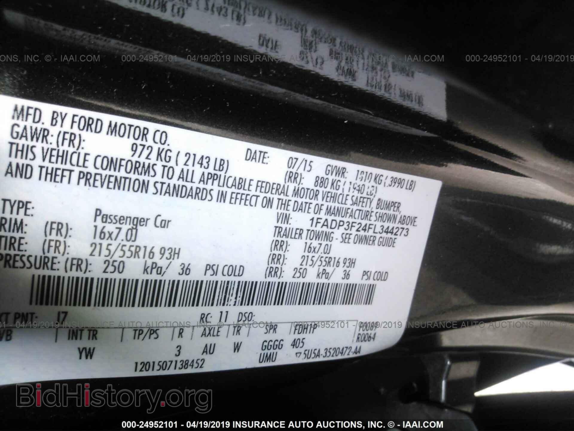 2015 FORD FOCUS - VIN: 1FADP3F24FL344273 - Photo 9