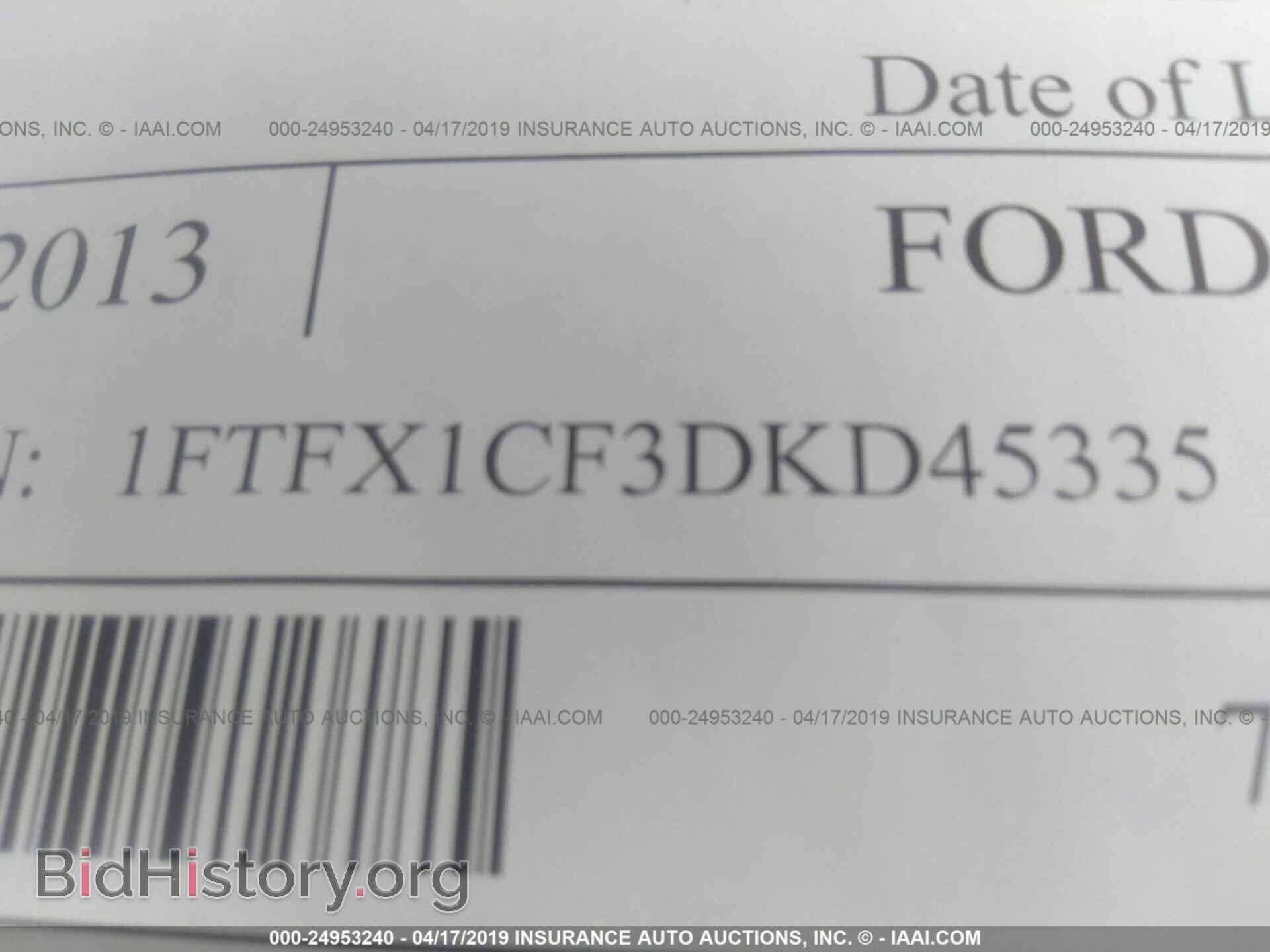 2013 FORD F150 - VIN: 1FTFX1CF3DKD45335 - Фото 9