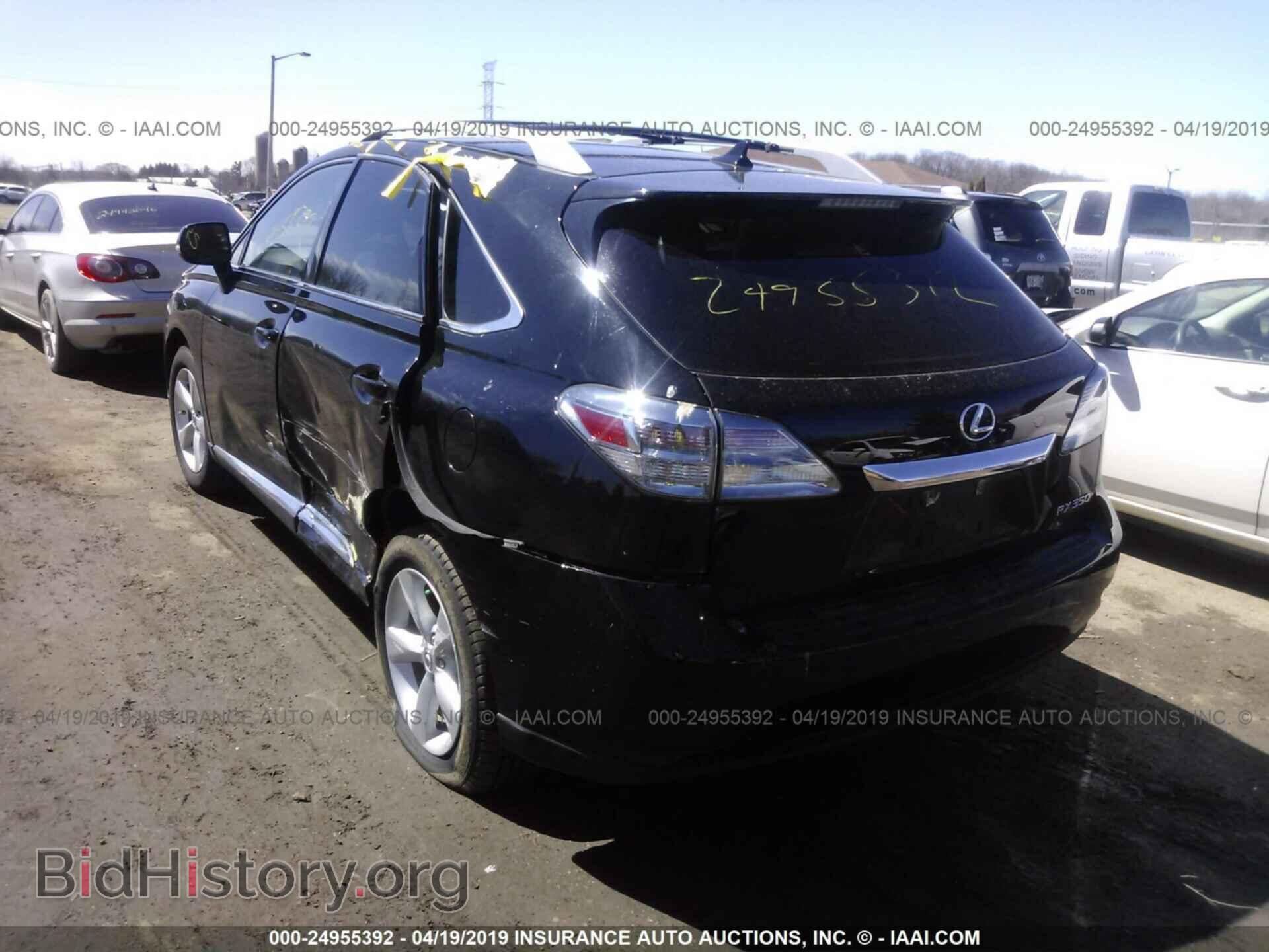 2012 LEXUS RX - VIN: 2T2BK1BA0CC133541 - Фото 3