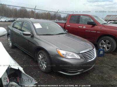2012 Chrysler 200 LX, gray — VIN 1C3CCBAB7CN295643, IAAI