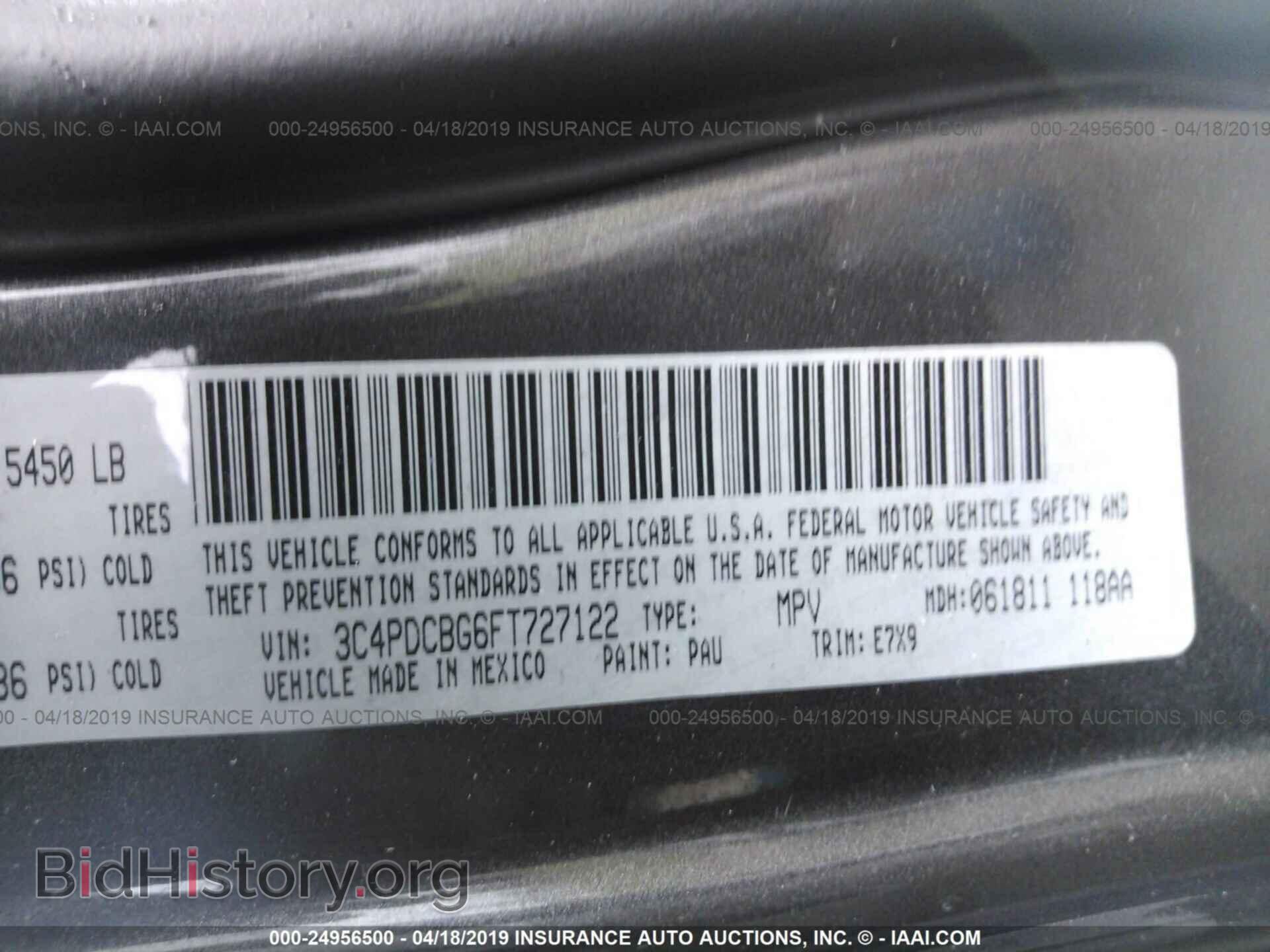2015 DODGE JOURNEY - VIN: 3C4PDCBG6FT727122 - Photo 9