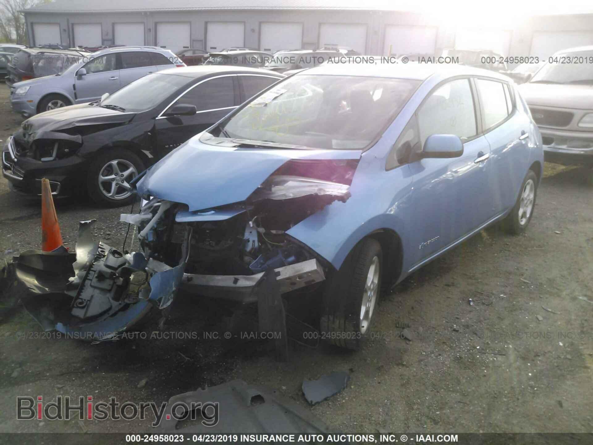 2013 NISSAN LEAF - VIN: 1N4AZ0CP1DC402932 - Фото 2