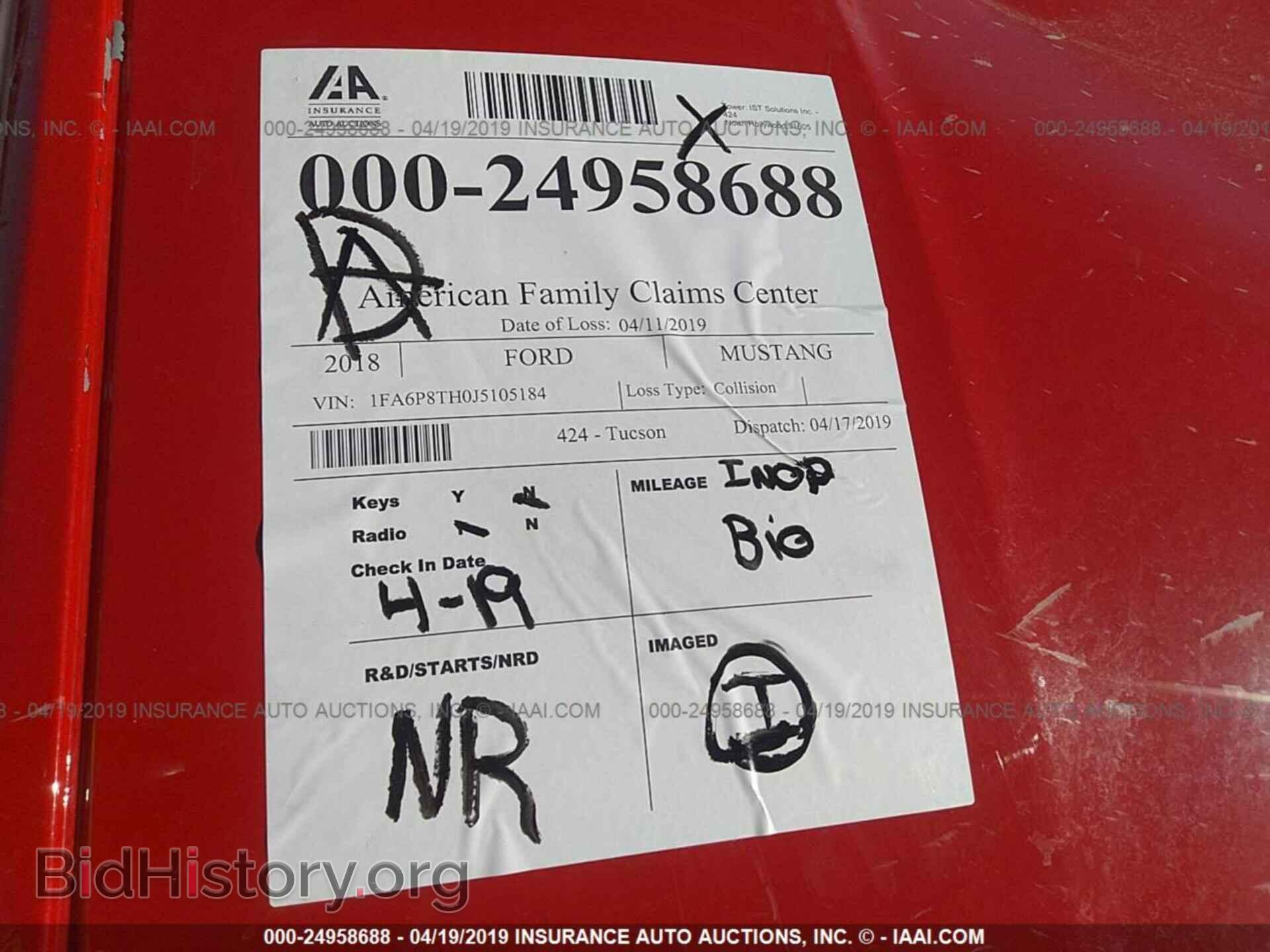 2018 FORD MUSTANG - VIN: 1FA6P8TH0J5105184 - Photo 7