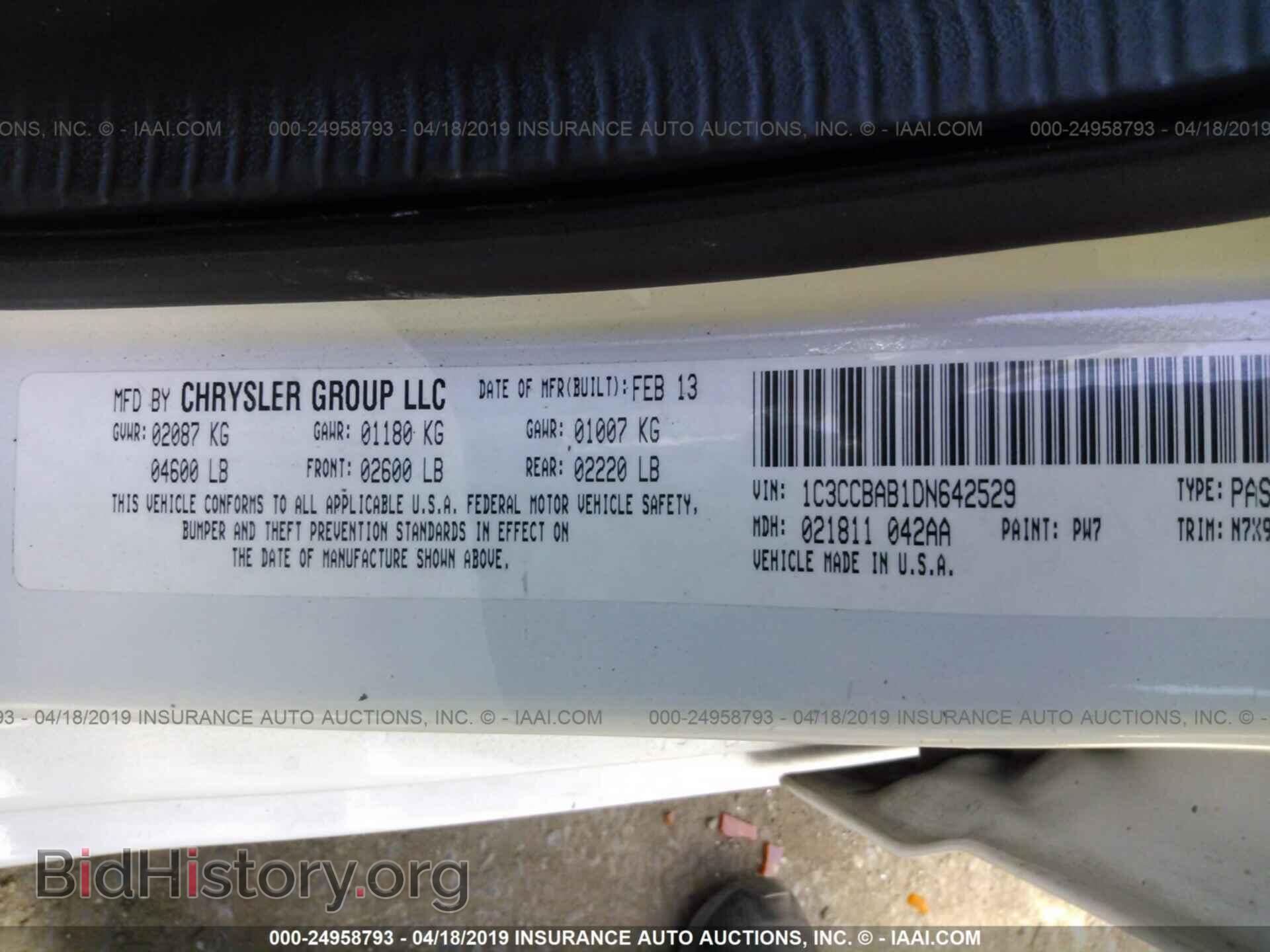 2013 CHRYSLER 200 - VIN: 1C3CCBAB1DN642529 - Photo 9