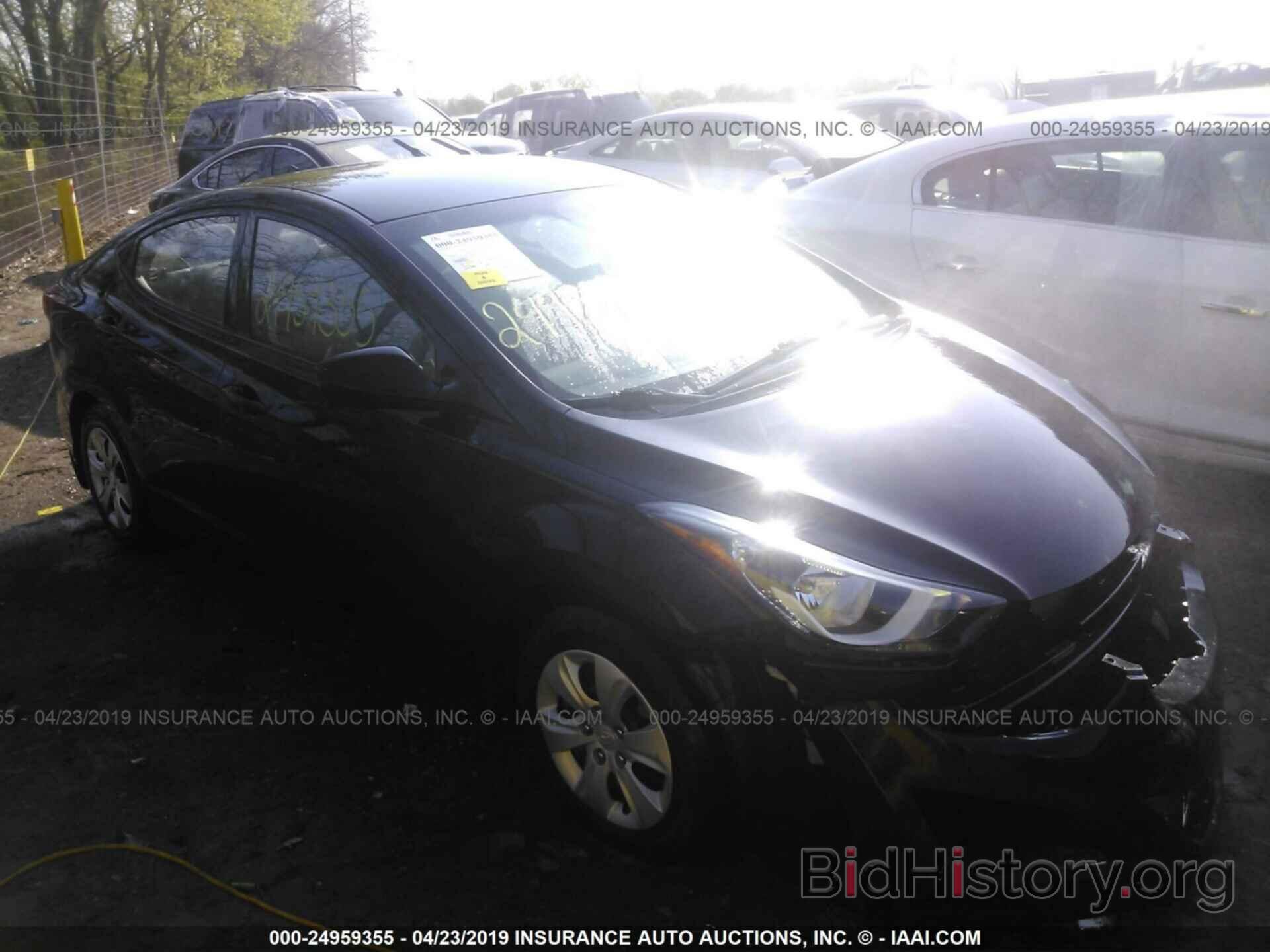 Photo 5NPDH4AEXGH665657 - HYUNDAI ELANTRA 2016