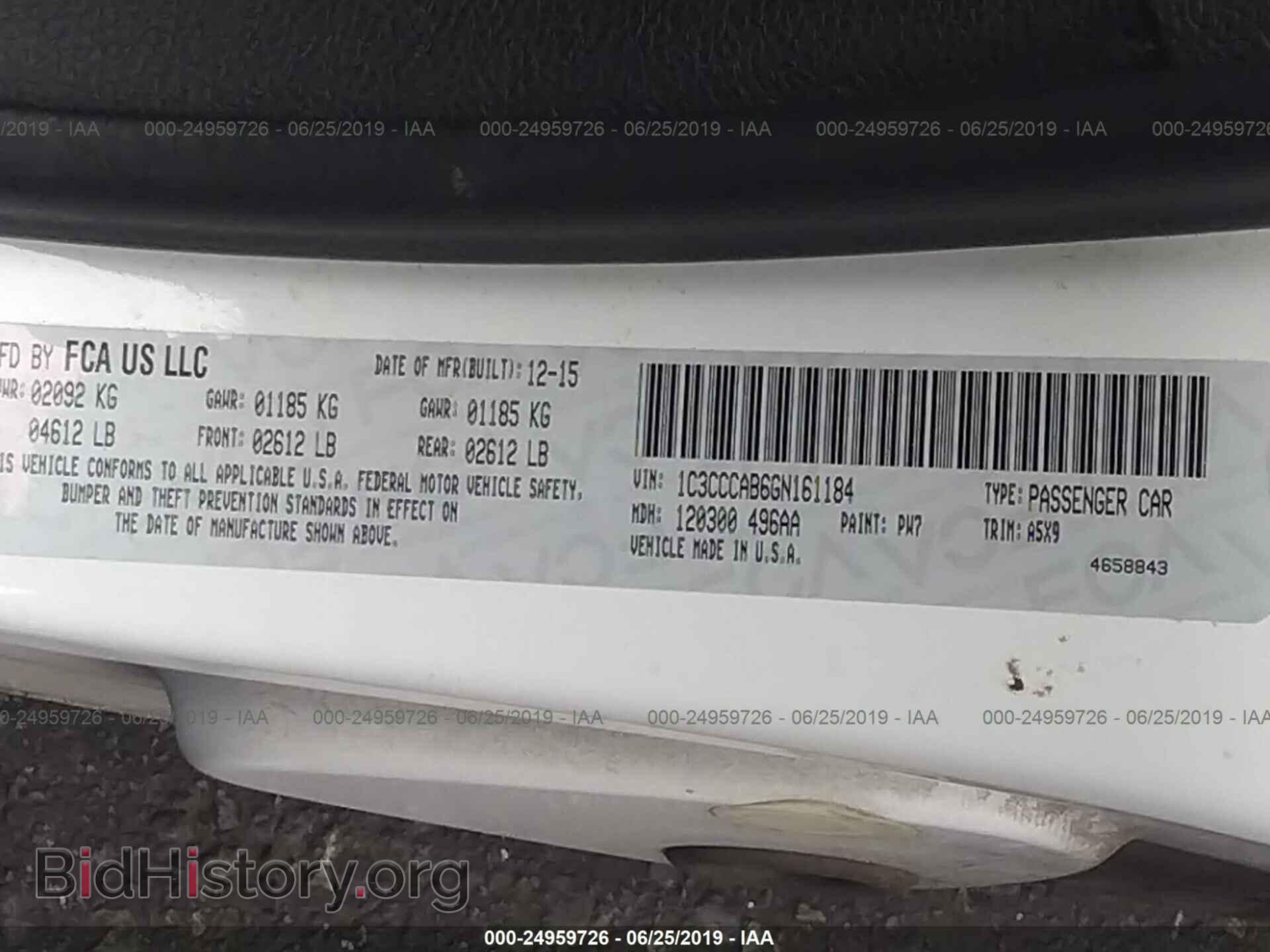 2016 CHRYSLER 200 - VIN: 1C3CCCAB6GN161184 - Photo 9