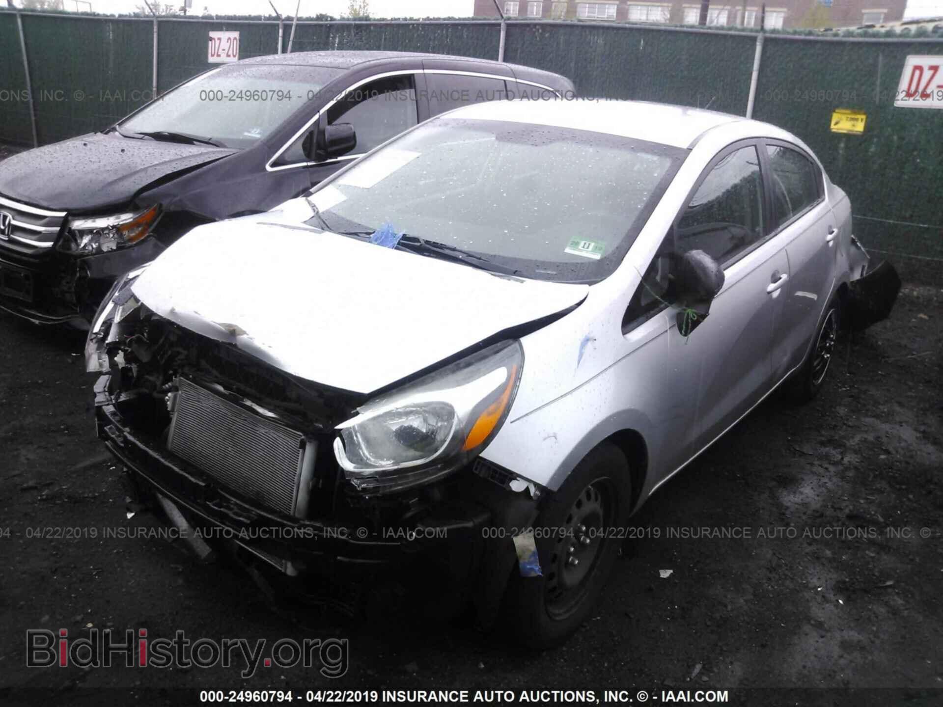 2013 KIA RIO - VIN: KNADM4A37D6178333 - Фото 2