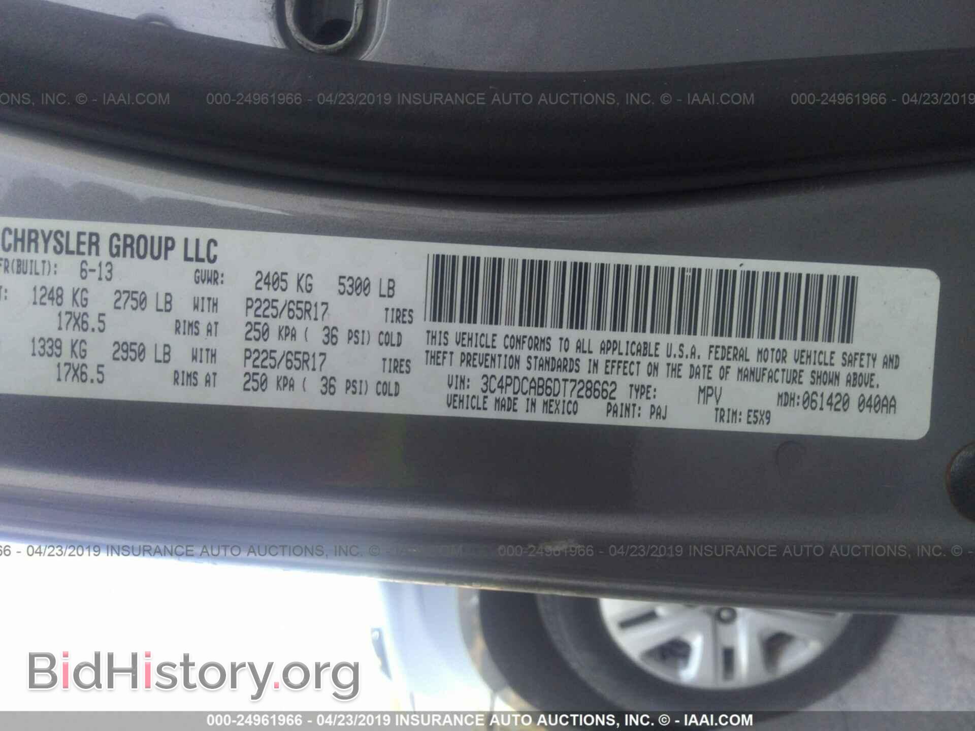 2013 DODGE JOURNEY - VIN: 3C4PDCAB6DT728662 - Photo 9