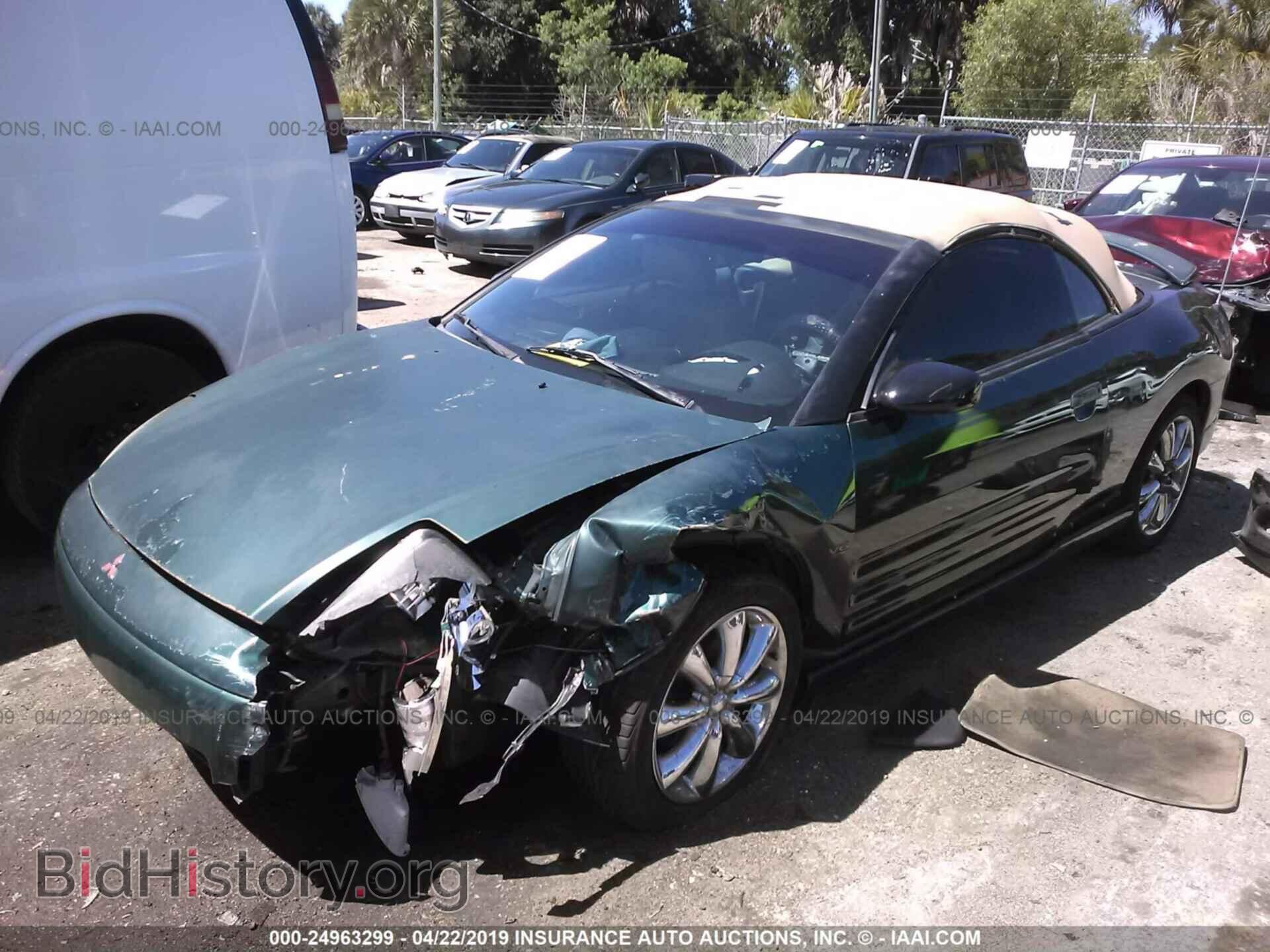 2001 MITSUBISHI ECLIPSE - VIN: 4A3AE85H01E099424 - Фото 2