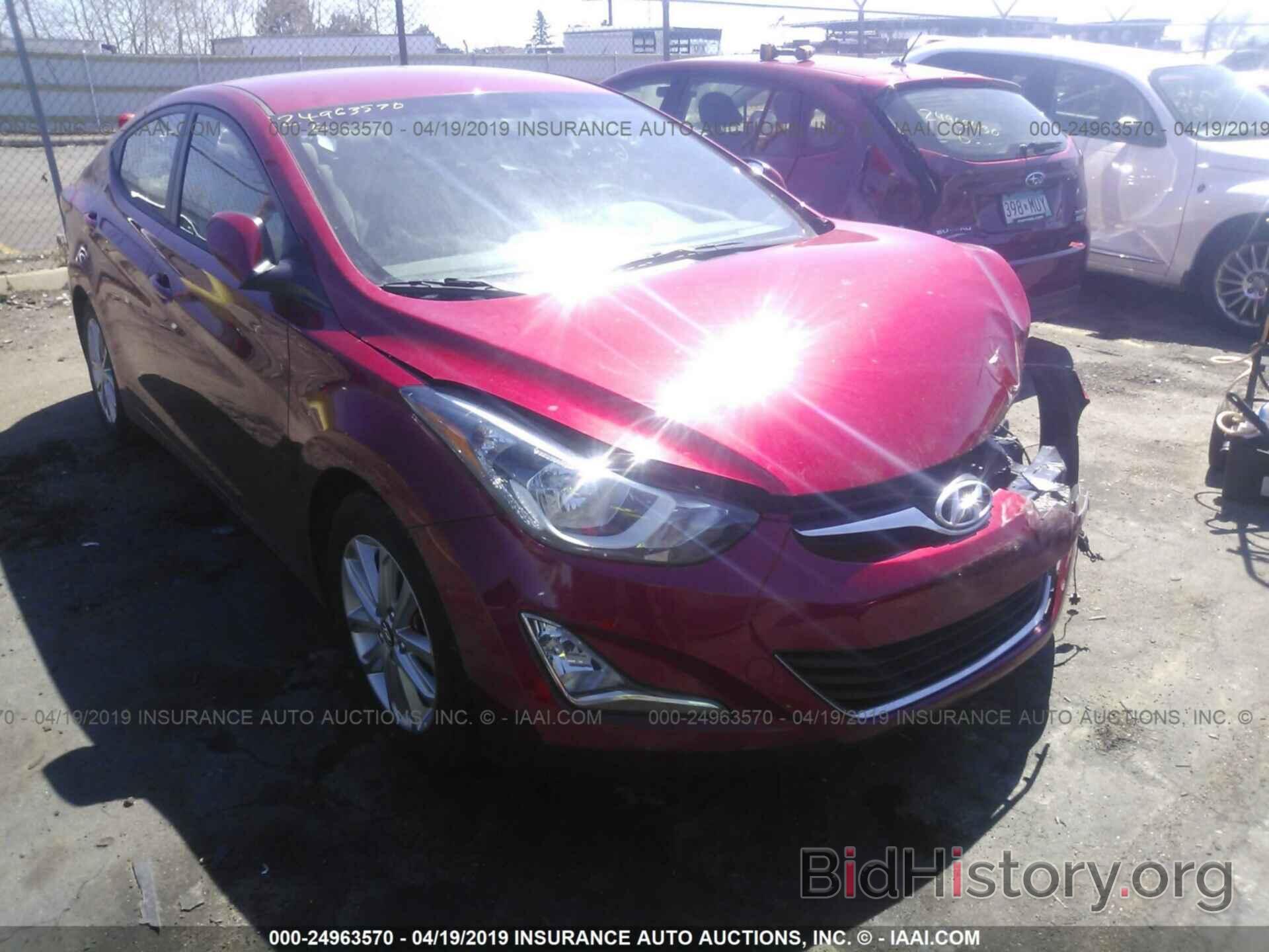 Photo KMHDH4AEXGU518594 - HYUNDAI ELANTRA 2016