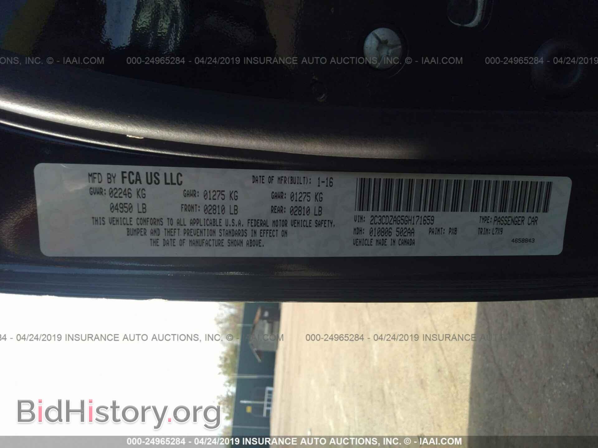 2016 DODGE CHALLENGER - VIN: 2C3CDZAG5GH171659 - Фото 9