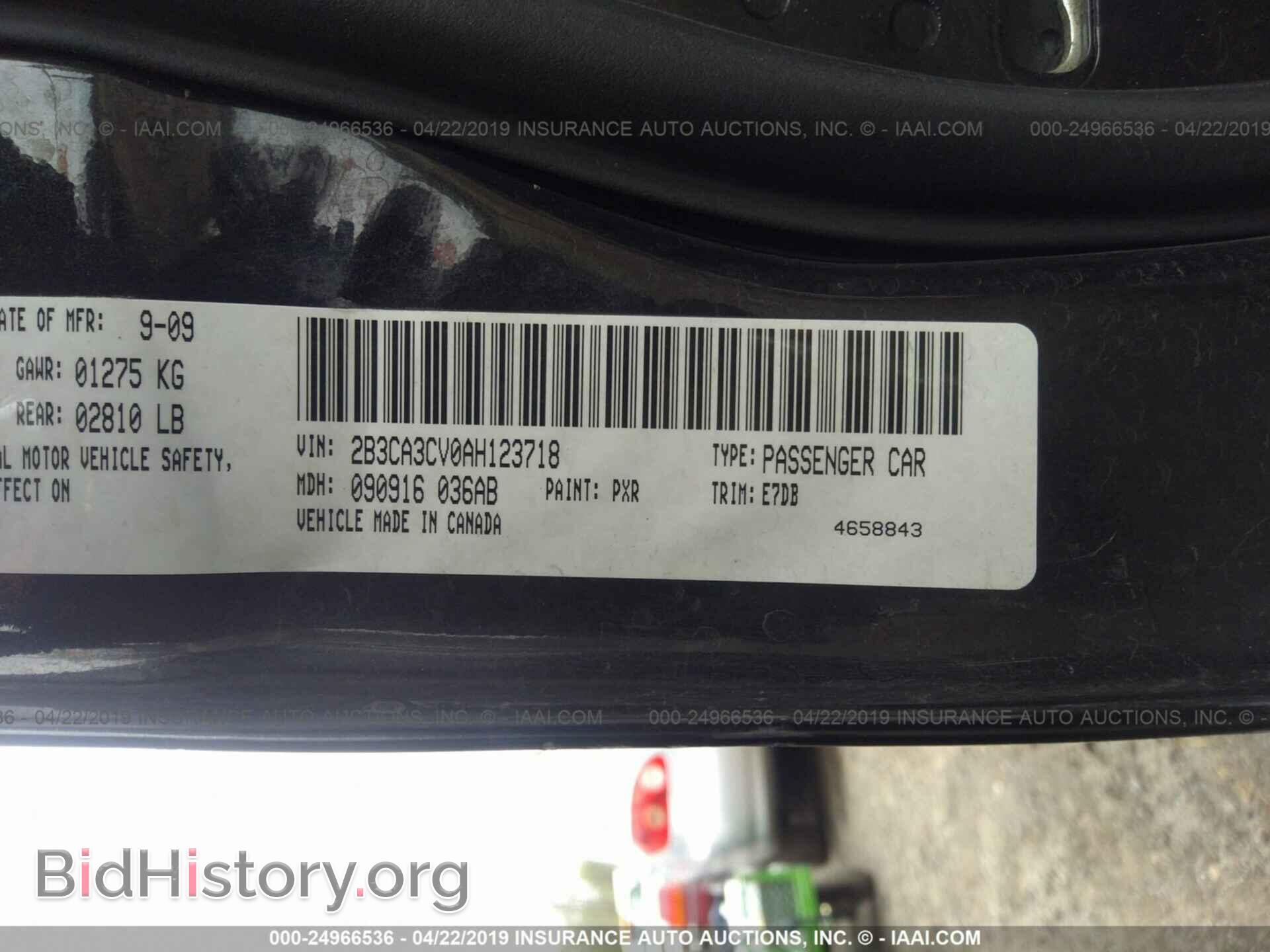 2010 DODGE CHARGER - VIN: 2B3CA3CV0AH123718 - Фото 9