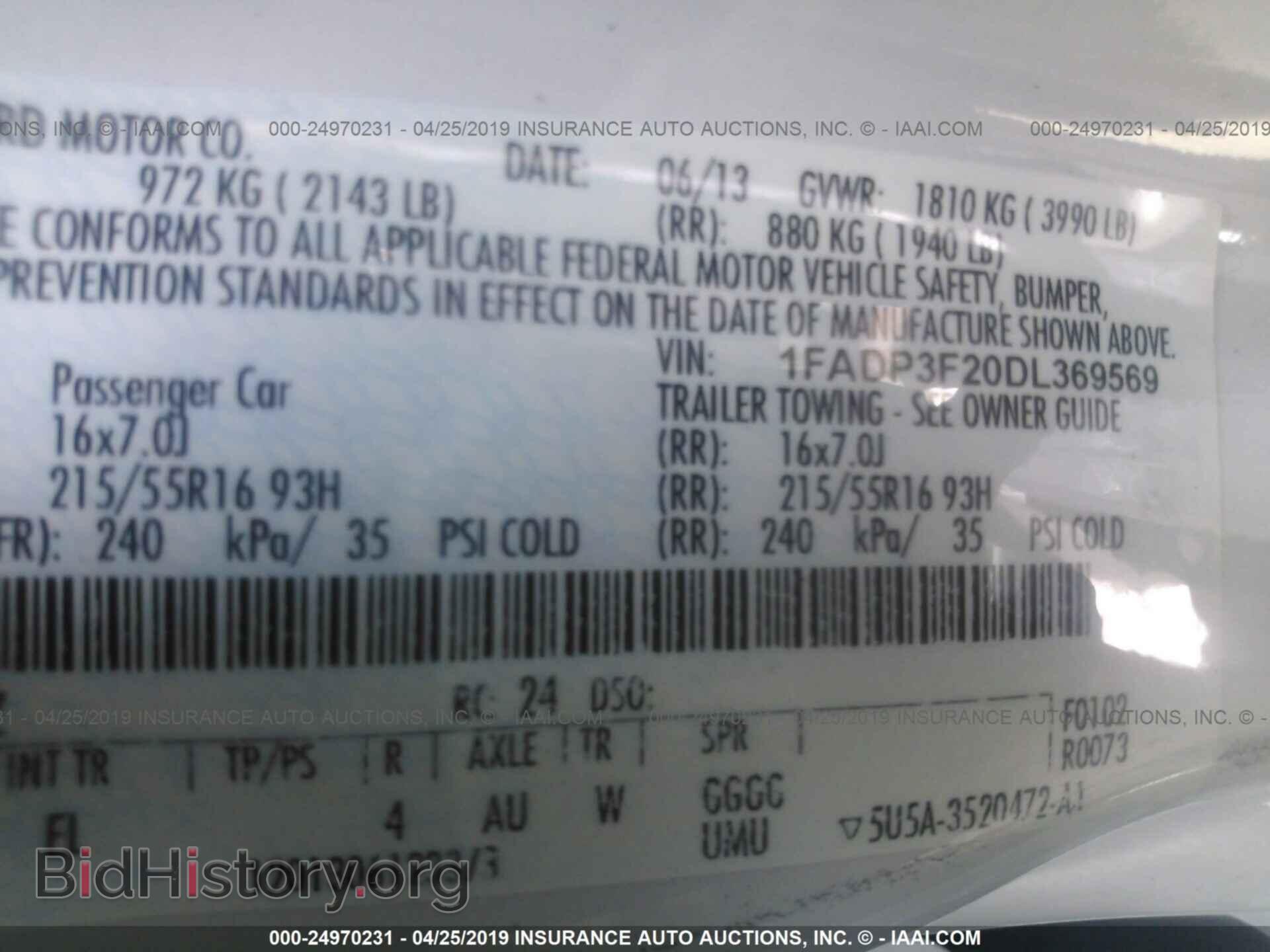 2013 FORD FOCUS - VIN: 1FADP3F20DL369569 - Photo 9