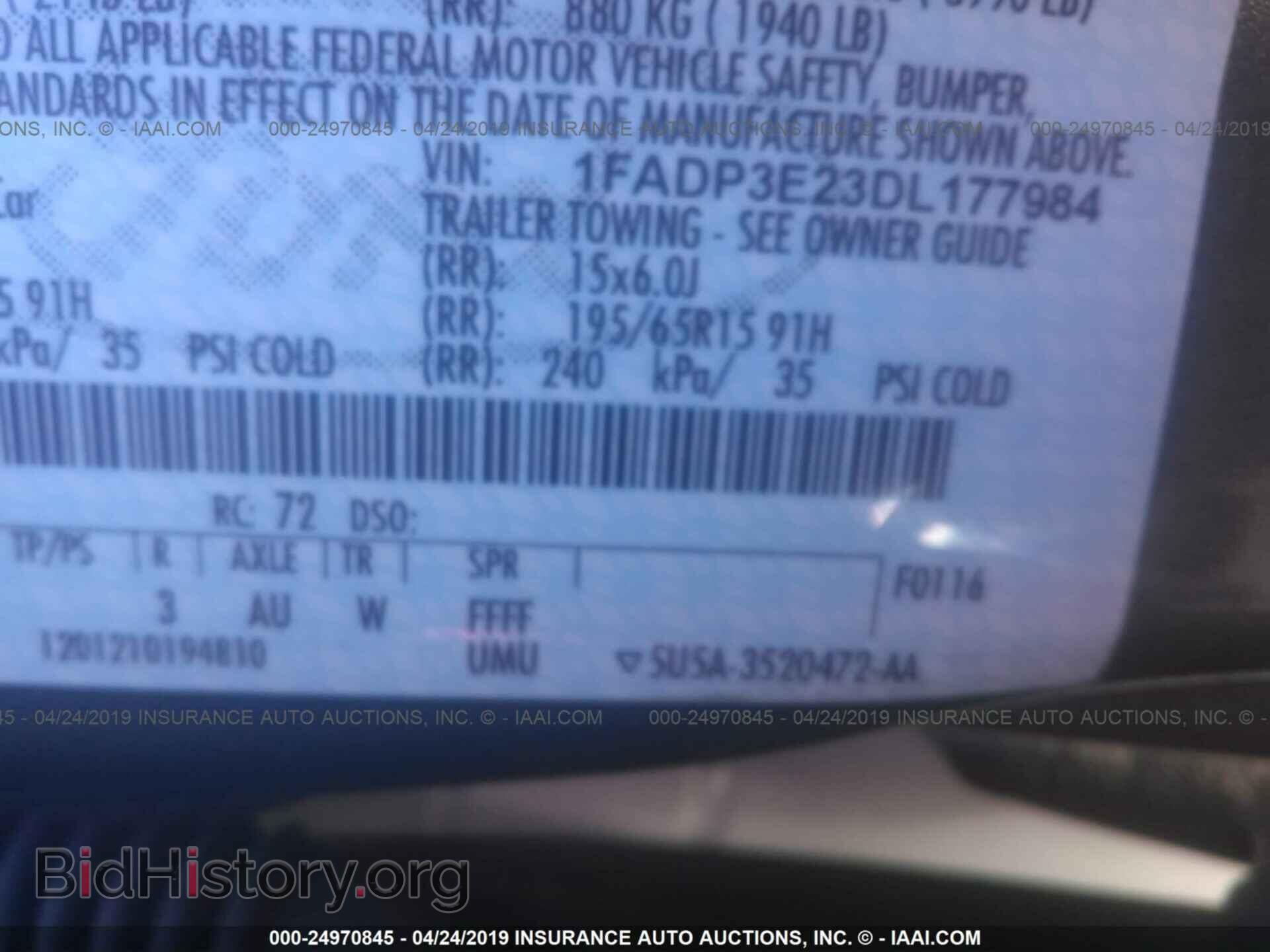 2013 FORD FOCUS - VIN: 1FADP3E23DL177984 - Photo 9