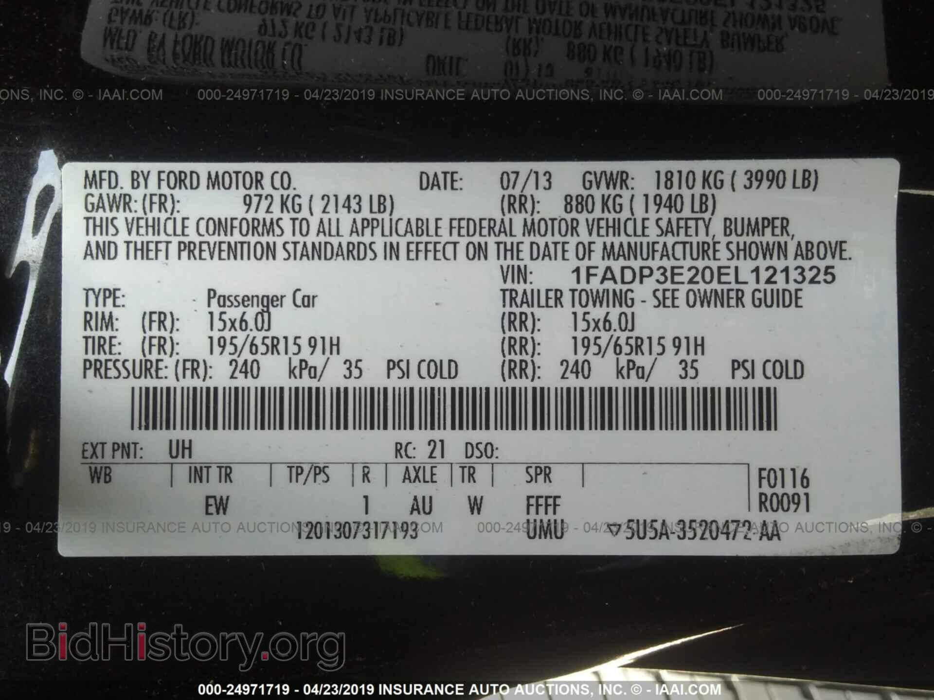 2014 FORD FOCUS - VIN: 1FADP3E20EL121325 - Photo 9
