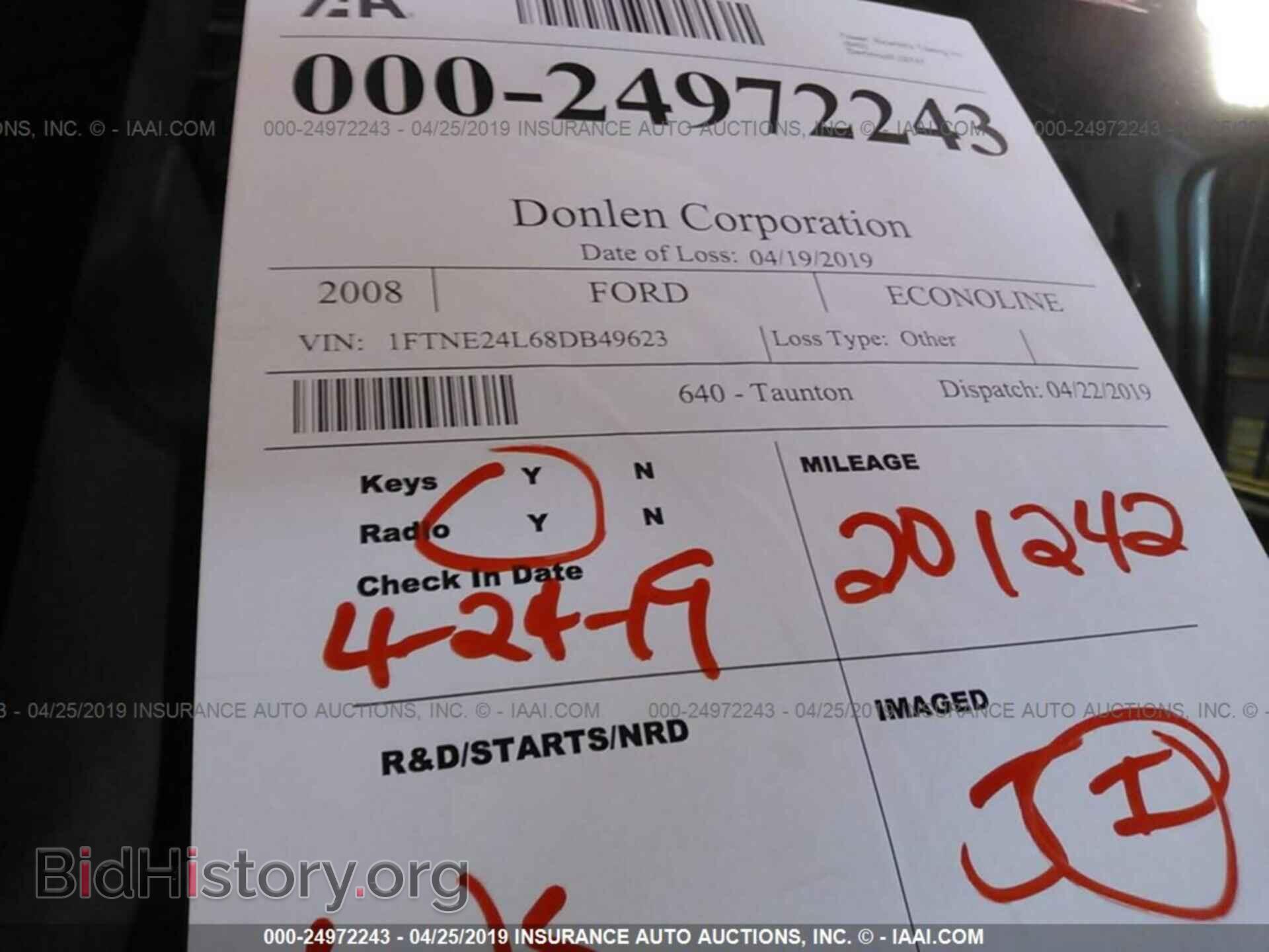 2008 FORD ECONOLINE - VIN: 1FTNE24L68DB49623 - Фото 7