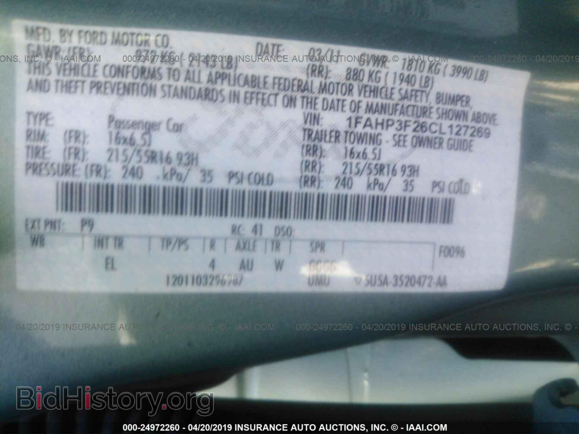 2012 FORD FOCUS - VIN: 1FAHP3F26CL127269 - Photo 9