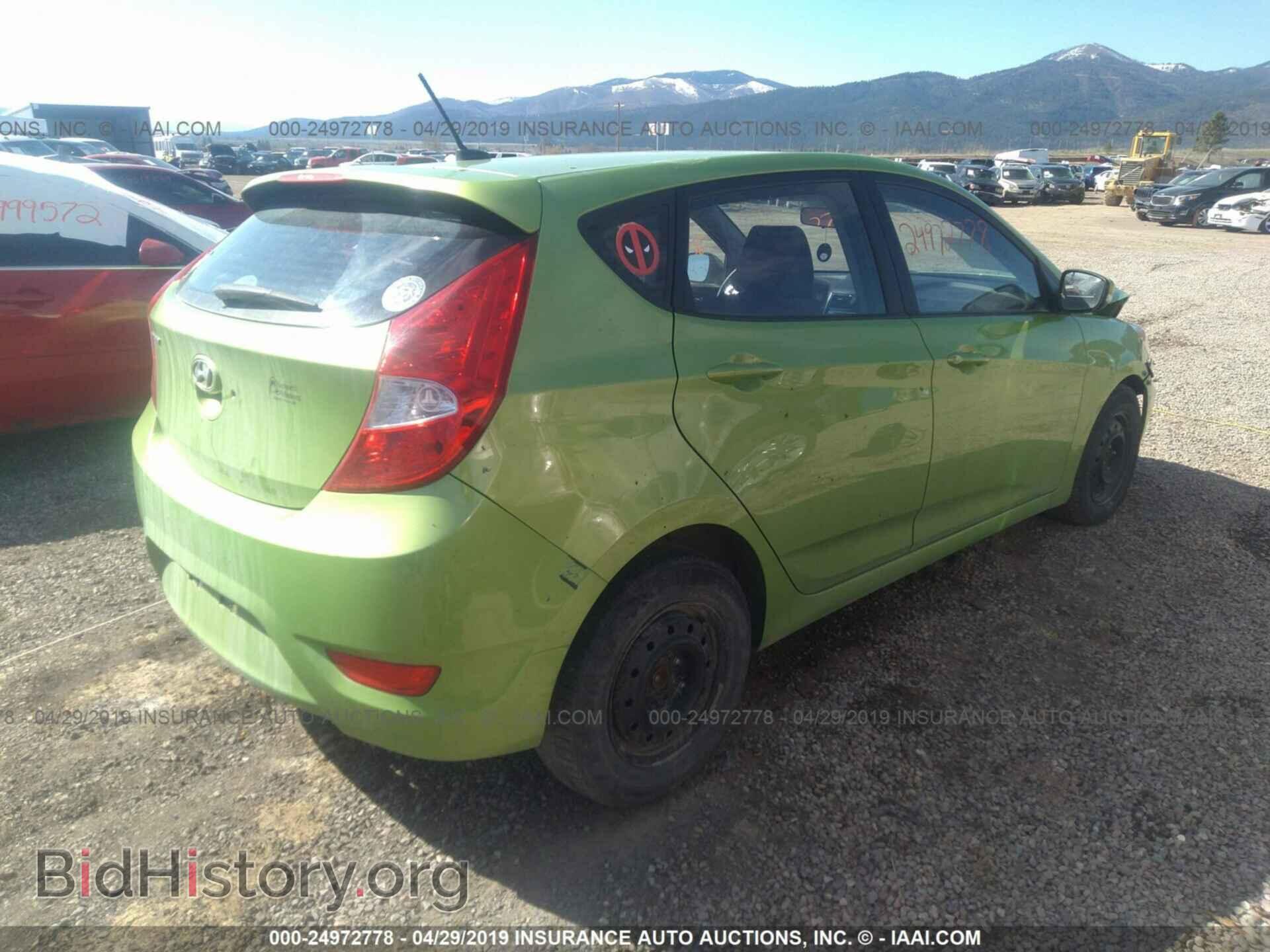 2014 HYUNDAI ACCENT - VIN: KMHCU5AE0EU145995 - Фото 4