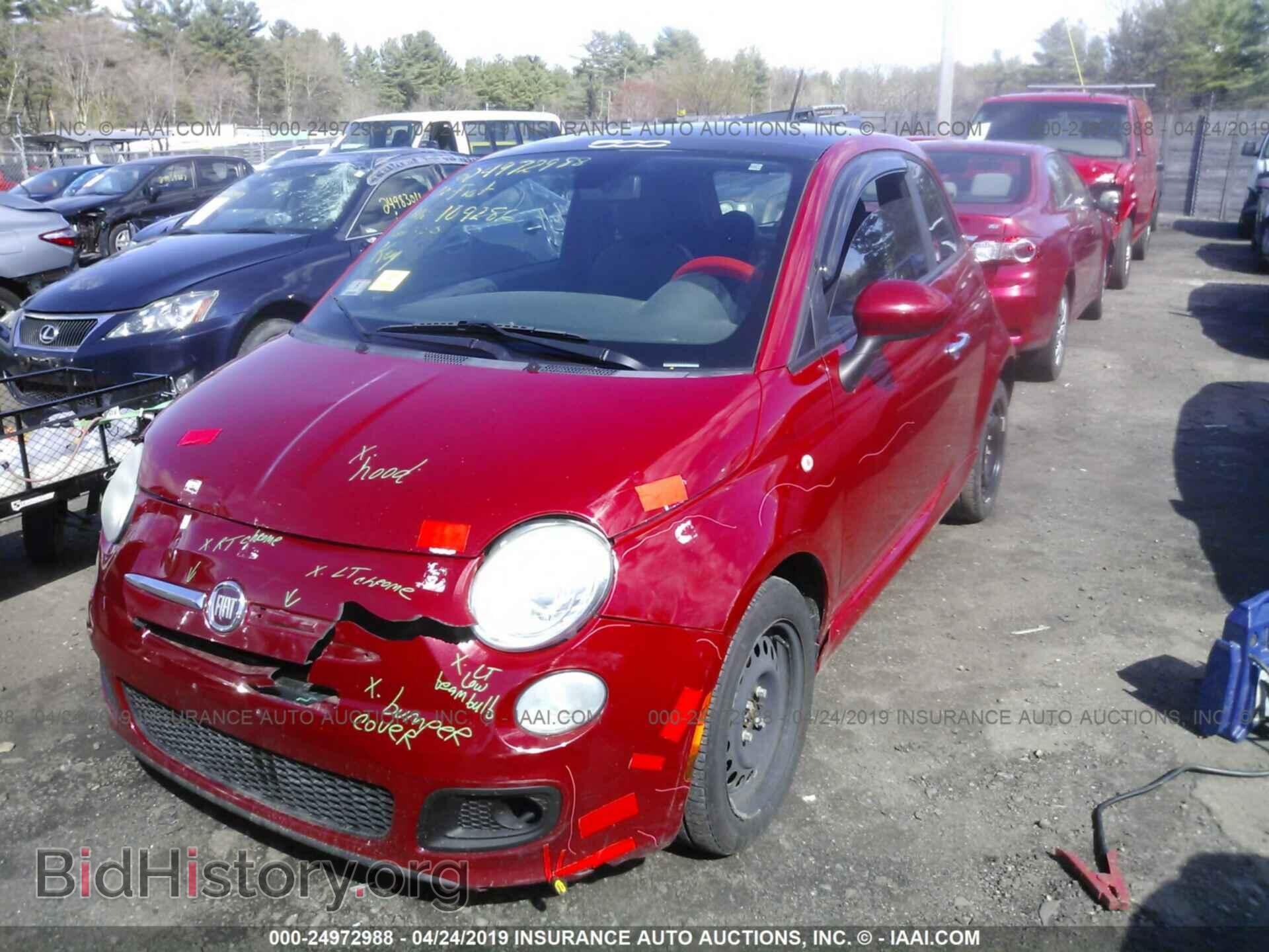 2012 FIAT 500 - VIN: 3C3CFFBR6CT106085 - Фото 2