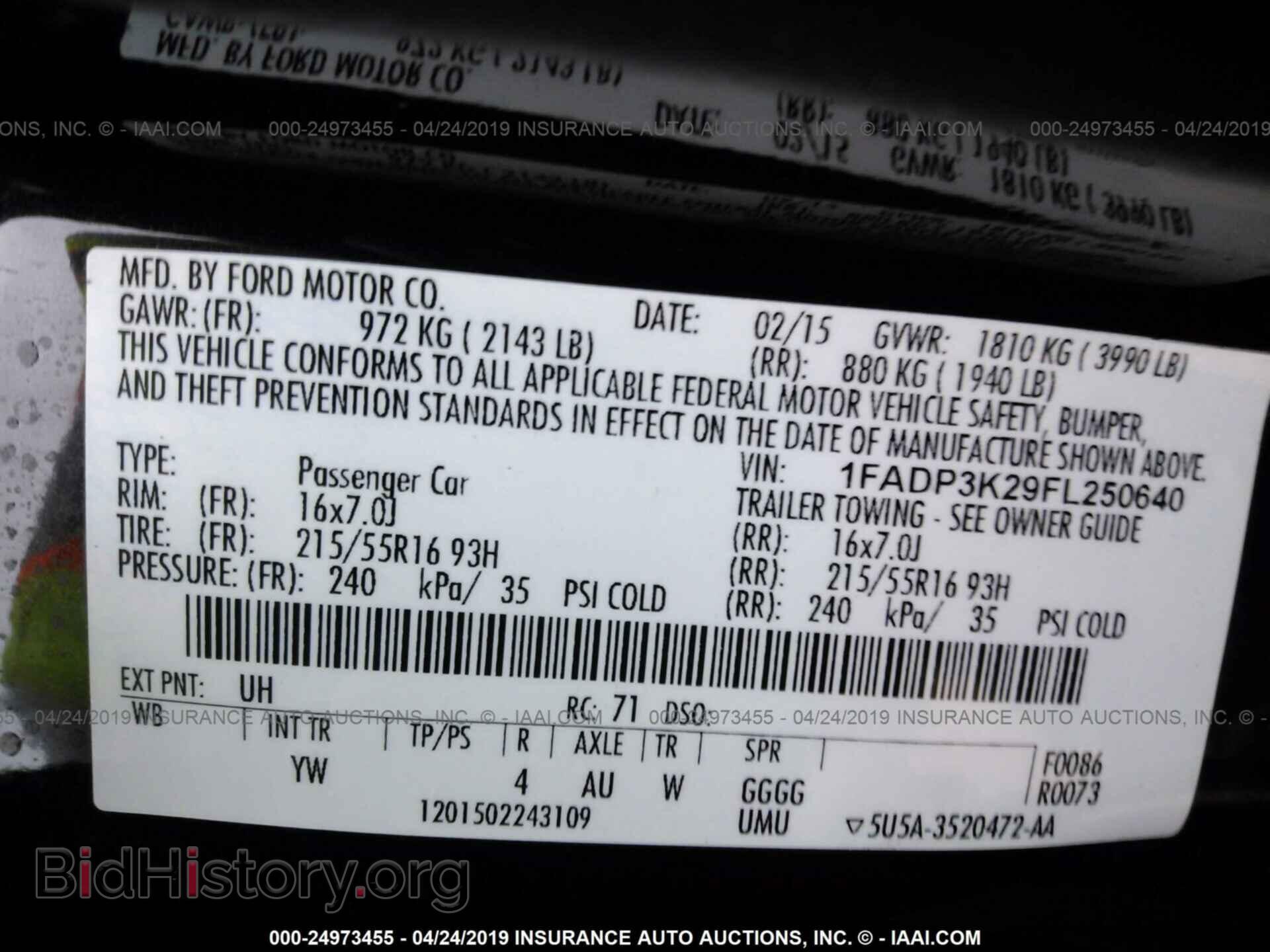 2015 FORD FOCUS - VIN: 1FADP3K29FL250640 - Photo 9