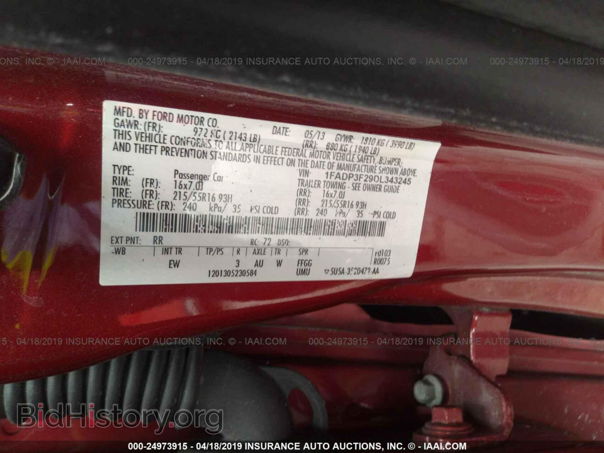 2013 FORD FOCUS - VIN: 1FADP3F29DL343245 - Photo 9
