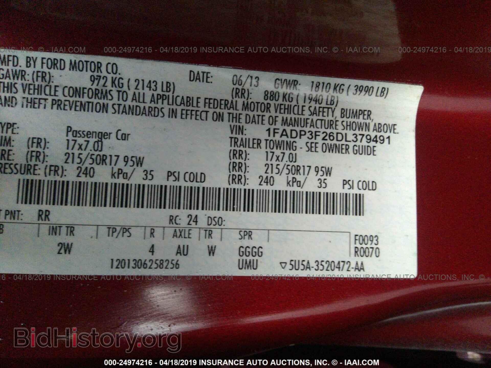 2013 FORD FOCUS - VIN: 1FADP3F26DL379491 - Photo 9