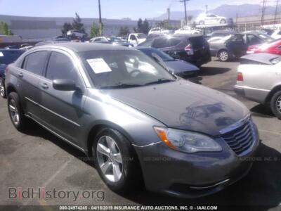 2012 Chrysler 200 LX, gray — VIN 1C3CCBAB0CN199692, IAAI