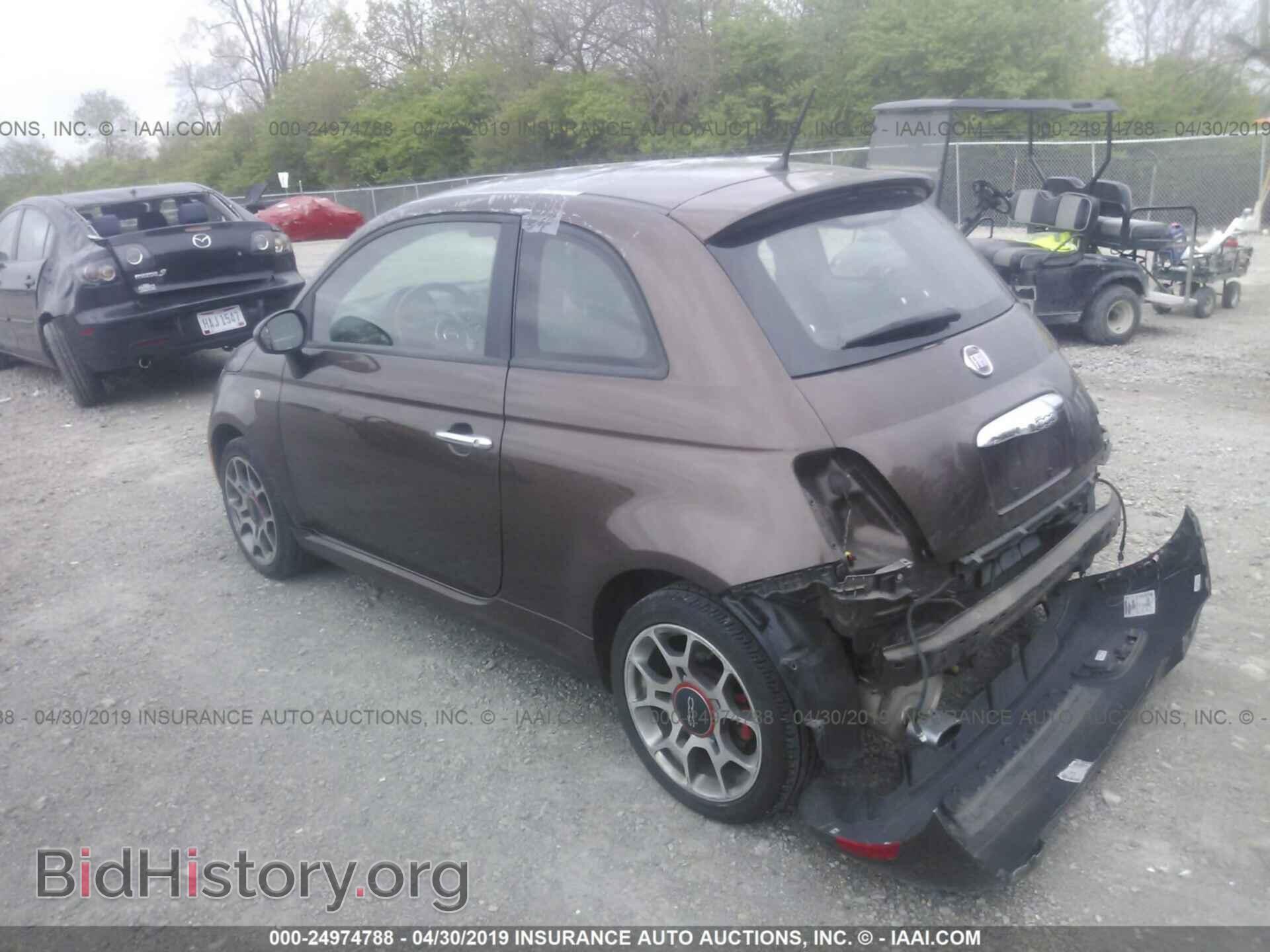 2012 FIAT 500 - VIN: 3C3CFFBR6CT319425 - Фото 3