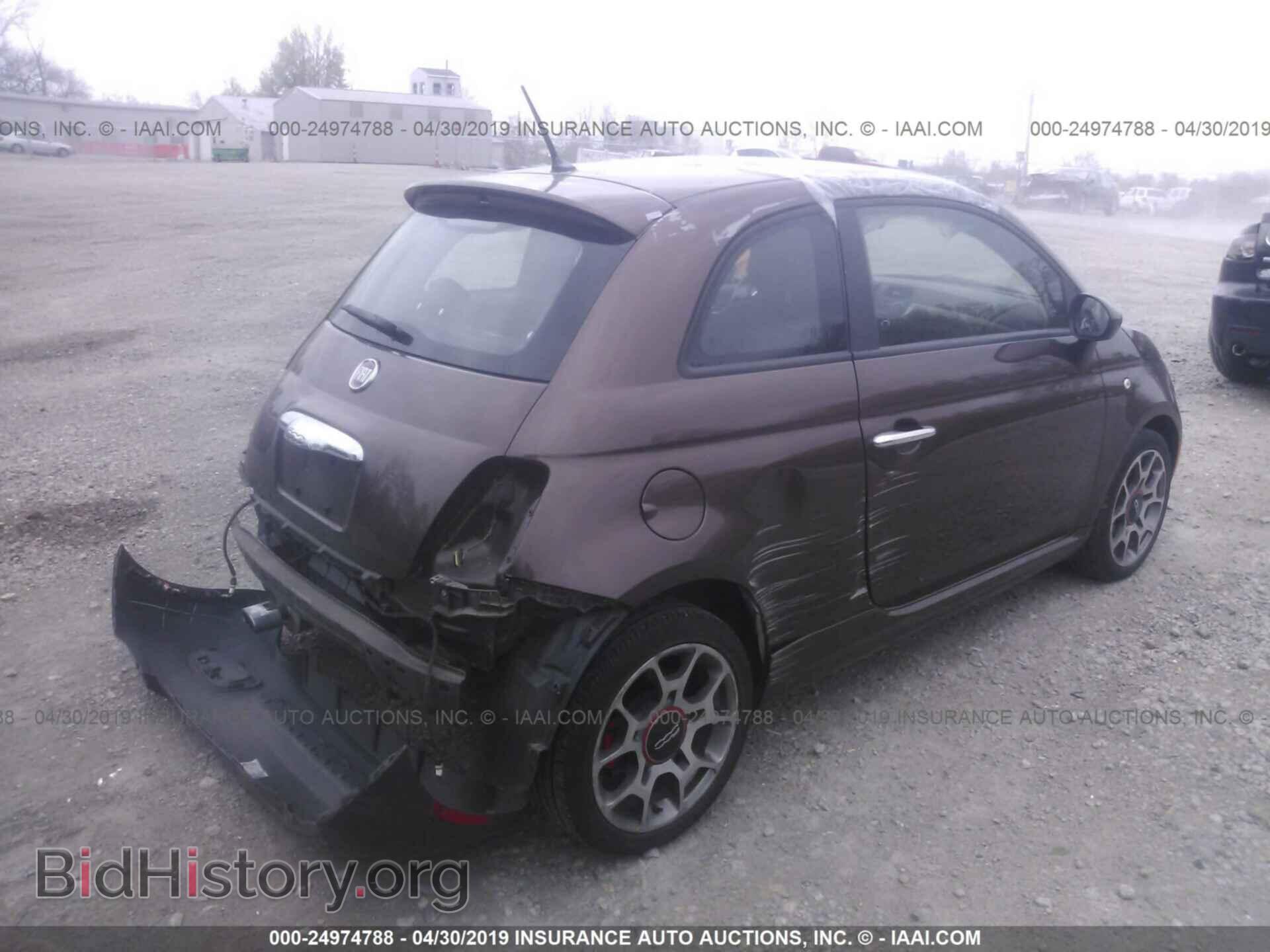2012 FIAT 500 - VIN: 3C3CFFBR6CT319425 - Фото 4