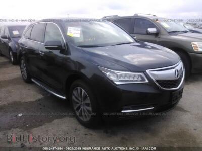 2014 Acura MDX Technology, серый — VIN 5FRYD3H43EB005037, IAAI