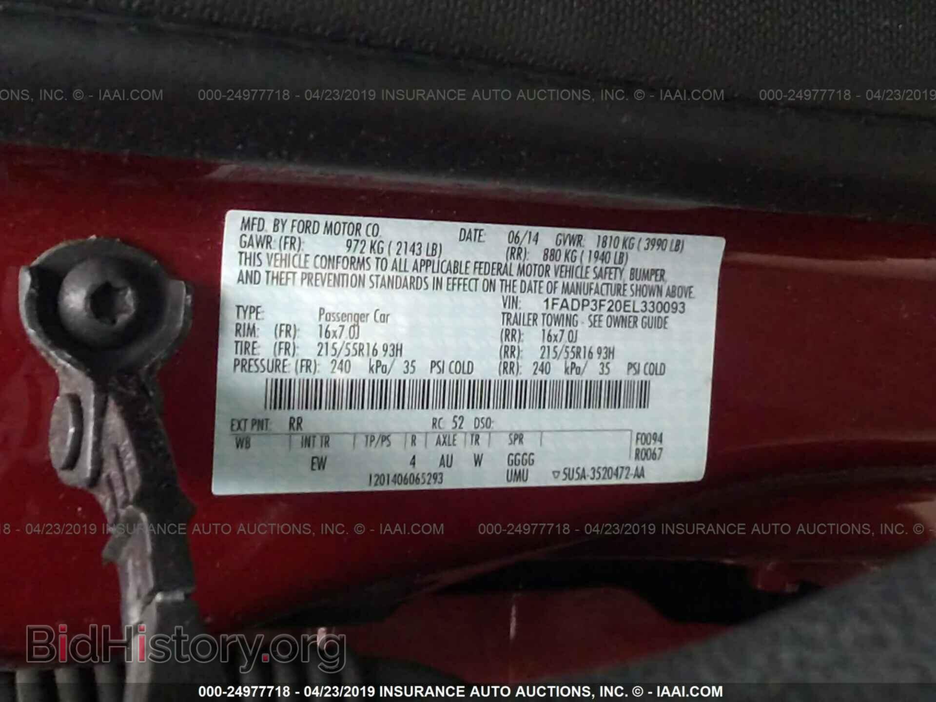 2014 FORD FOCUS - VIN: 1FADP3F20EL330093 - Photo 9