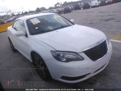 2012 Chrysler 200 S, белый — VIN 1C3BCBGGXCN213421, IAAI