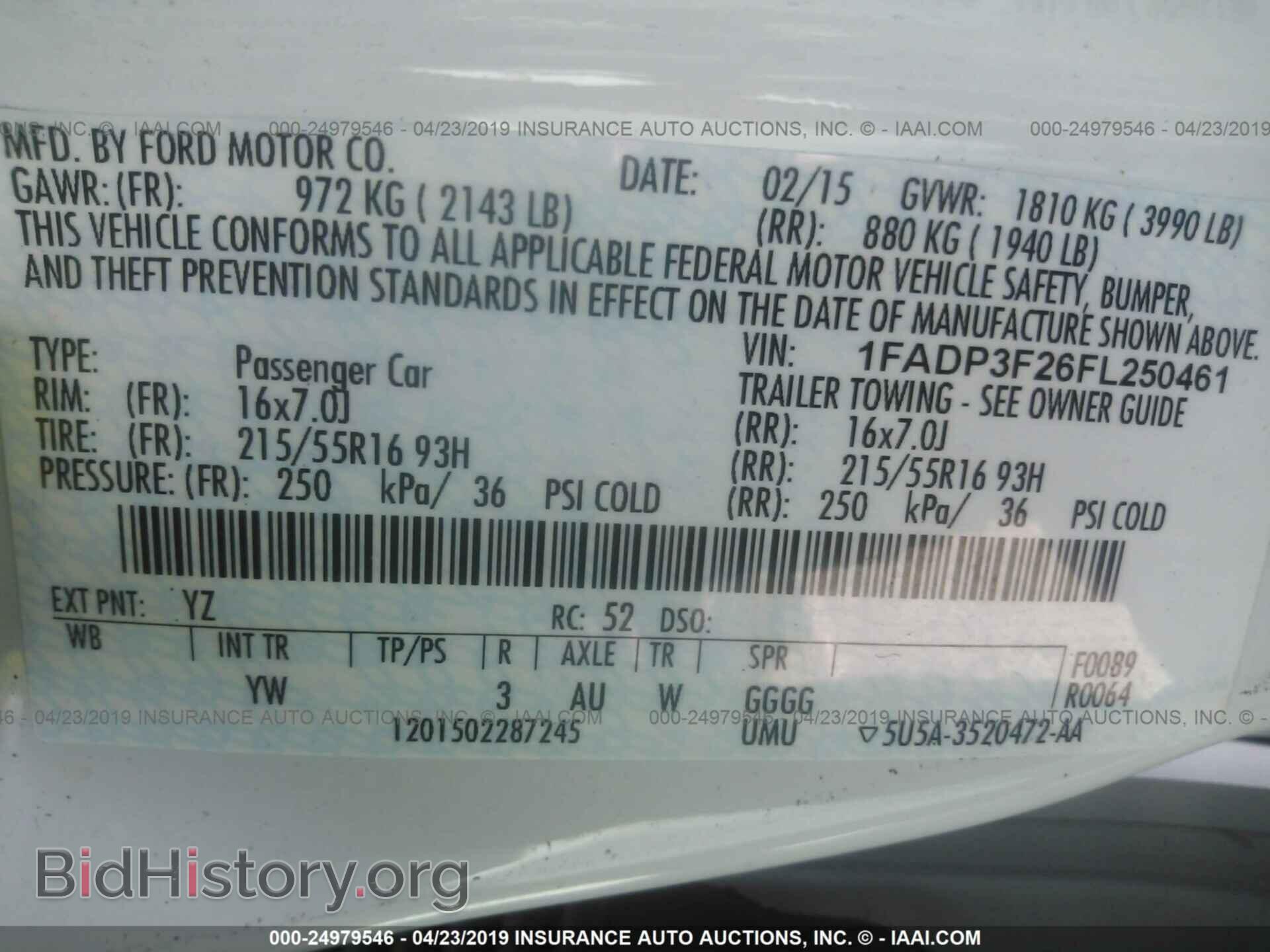 2015 FORD FOCUS - VIN: 1FADP3F26FL250461 - Photo 9