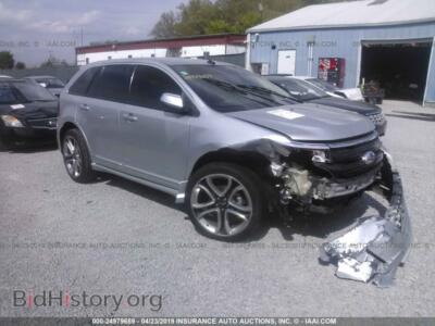 2013 Ford EDGE Sport, серебристый — VIN 2FMDK3AK1DBB26834, IAAI