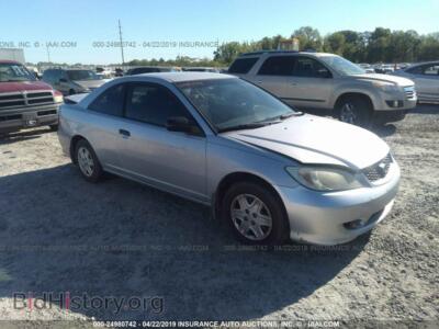 2005 Honda CIVIC DX VP, серебристый — VIN 1HGEM22145L034591, IAAI