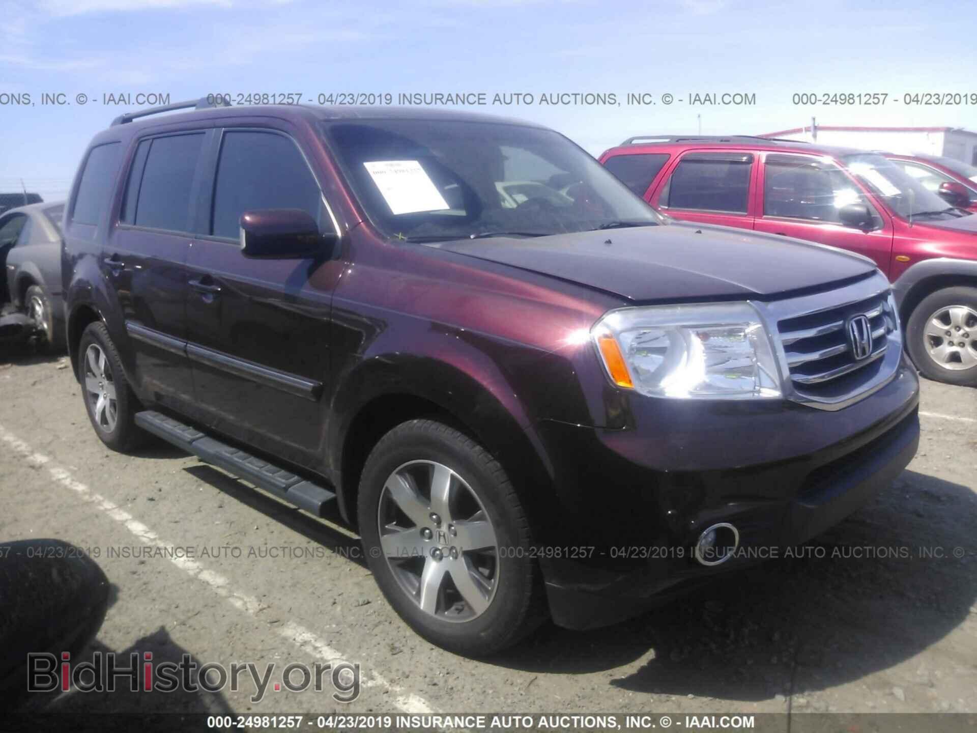 Фотография 5FNYF3H91CB007938 - HONDA PILOT 2012