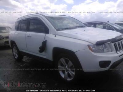 2012 Jeep COMPASS Sport, белый — VIN 1C4NJCBB8CD626895, IAAI