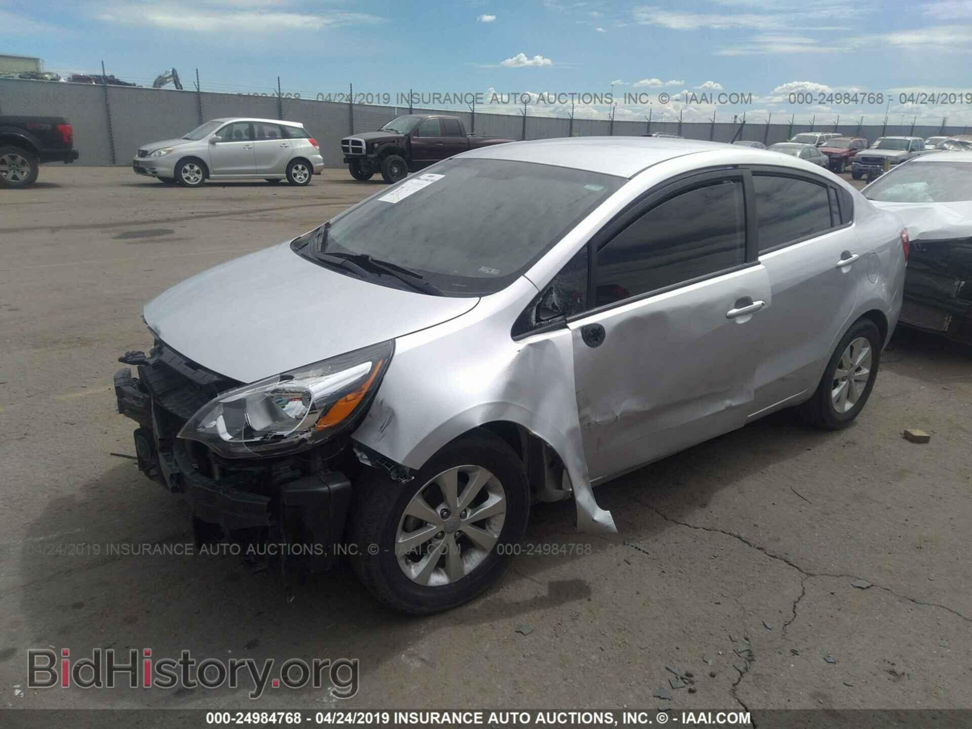 2014 KIA RIO - VIN: KNADN4A36E6390929 - Фото 2