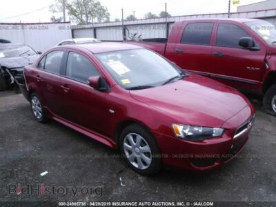2015 Mitsubishi LANCER ES, red — VIN JA32U2FU4FU019363, IAAI