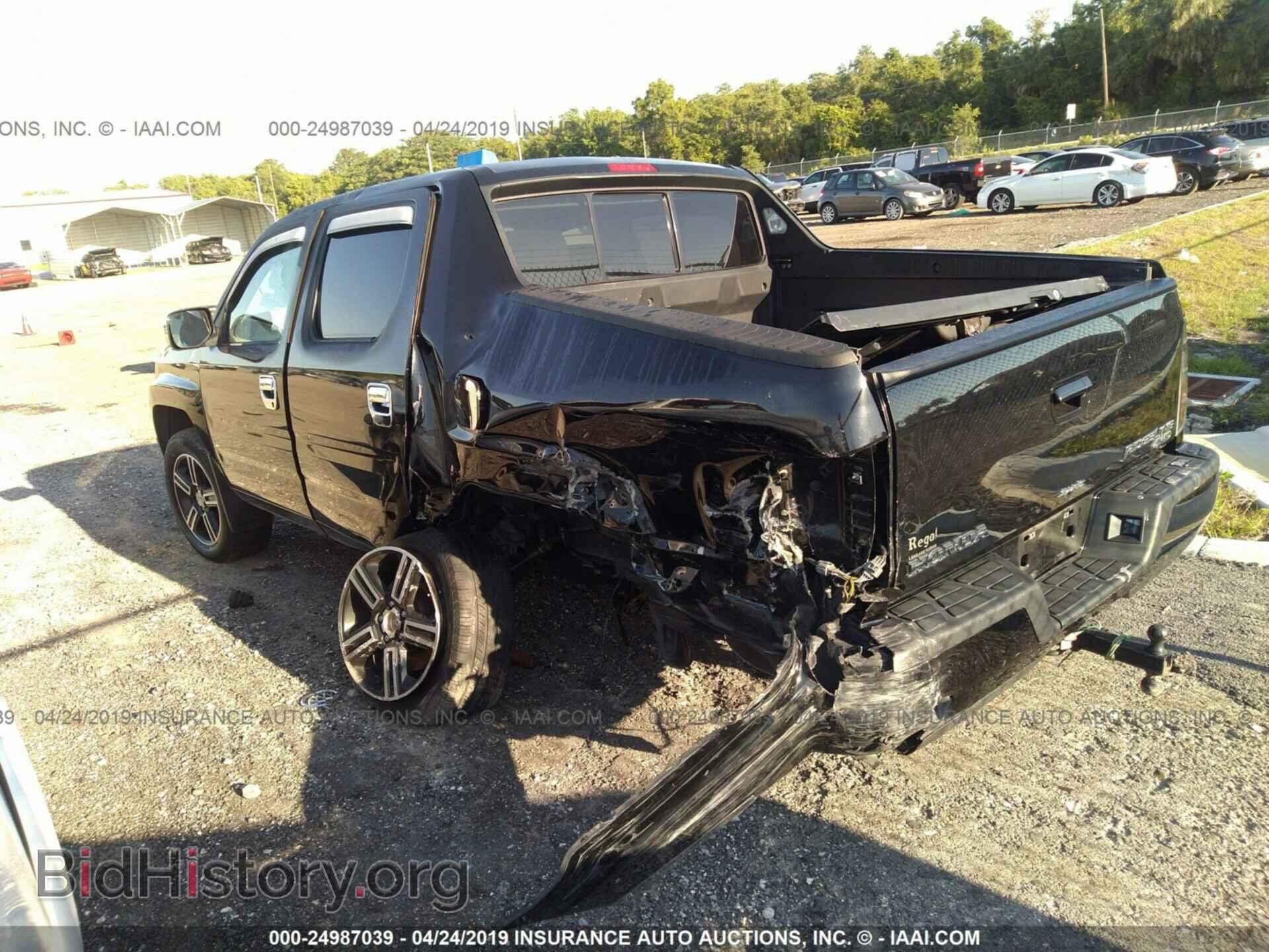 2014 HONDA RIDGELINE - VIN: 5FPYK1F73EB009685 - Фото 3