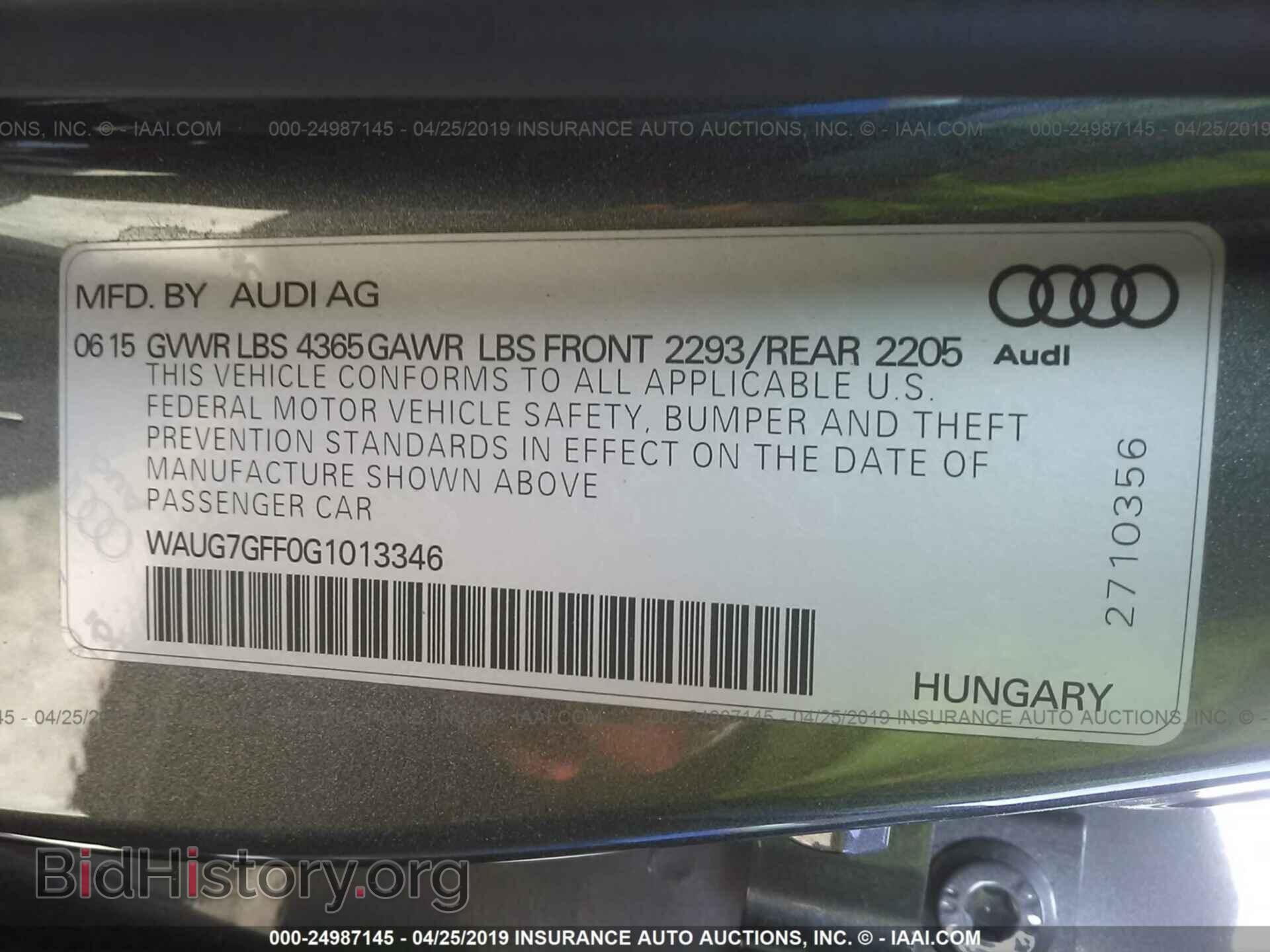 2016 AUDI A3 - VIN: WAUG7GFF0G1013346 - Photo 9