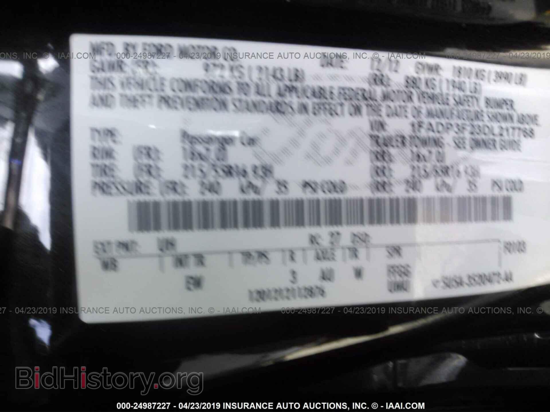 2013 FORD FOCUS - VIN: 1FADP3F23DL217768 - Фото 9