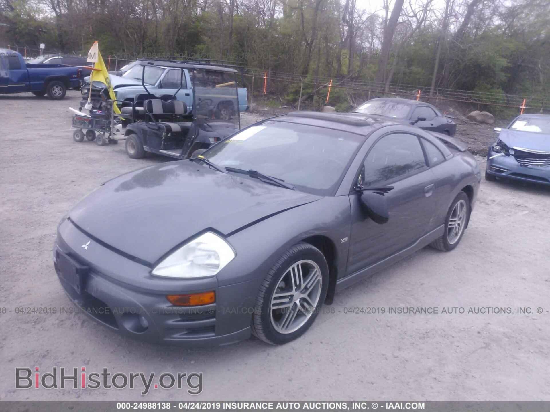 2003 MITSUBISHI ECLIPSE - VIN: 4A3AC74H63E093437 - Фото 2