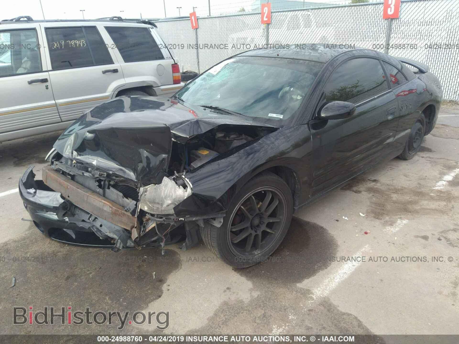 2001 MITSUBISHI ECLIPSE - VIN: 4A3AC44G51E137978 - Фото 2