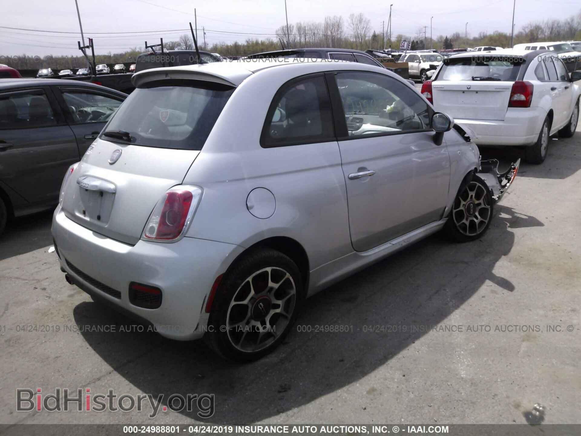 2012 FIAT 500 - VIN: 3C3CFFBR5CT109642 - Фото 4