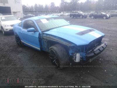 2011 Ford MUSTANG, синий — VIN 1ZVBP8JS2B5114250, IAAI